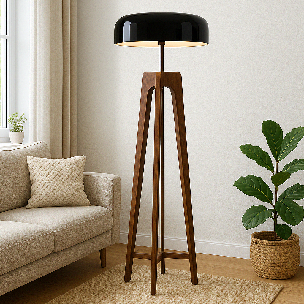 Lampa podłogowa w stylu skandynawskim