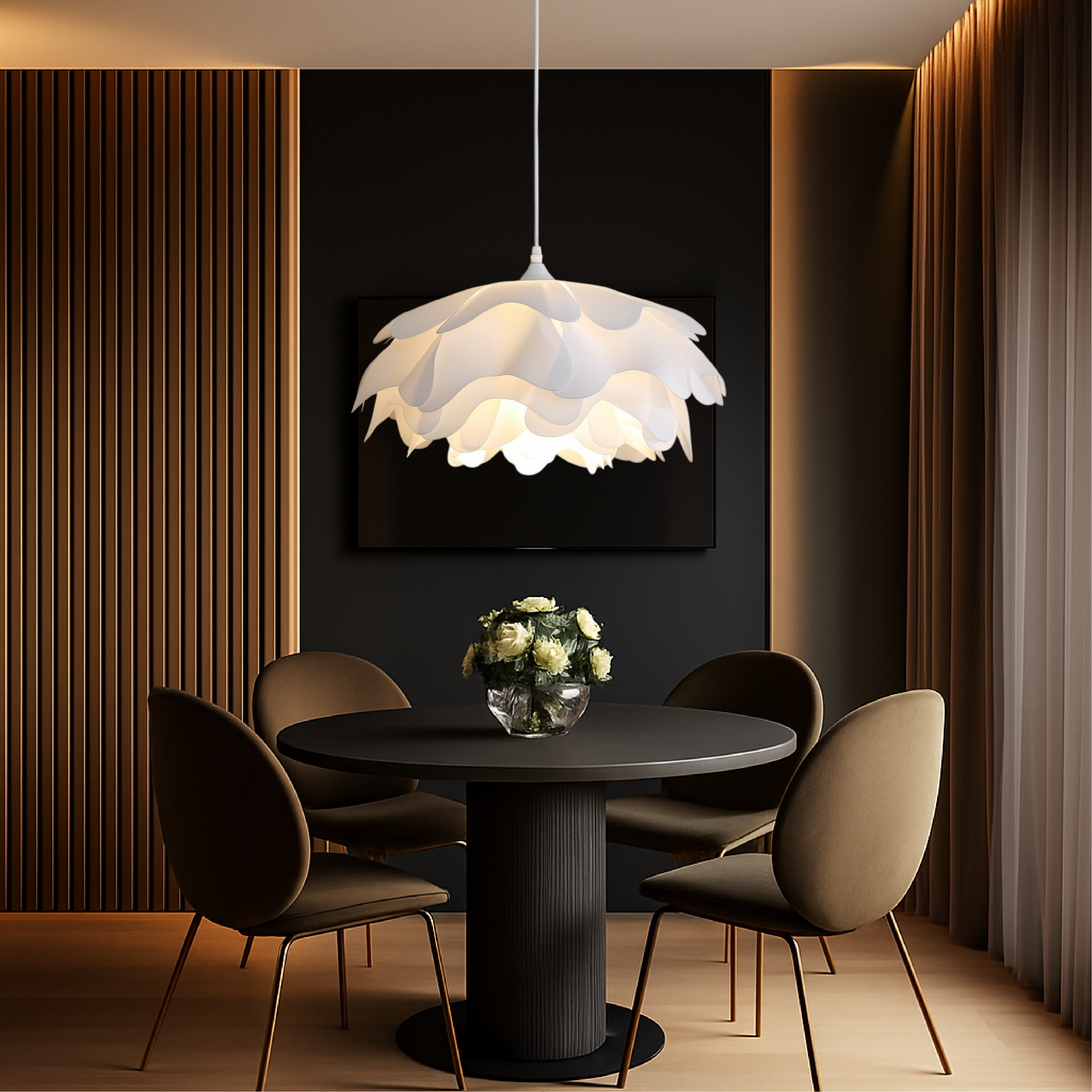 Lampa wisząca Peony Mud