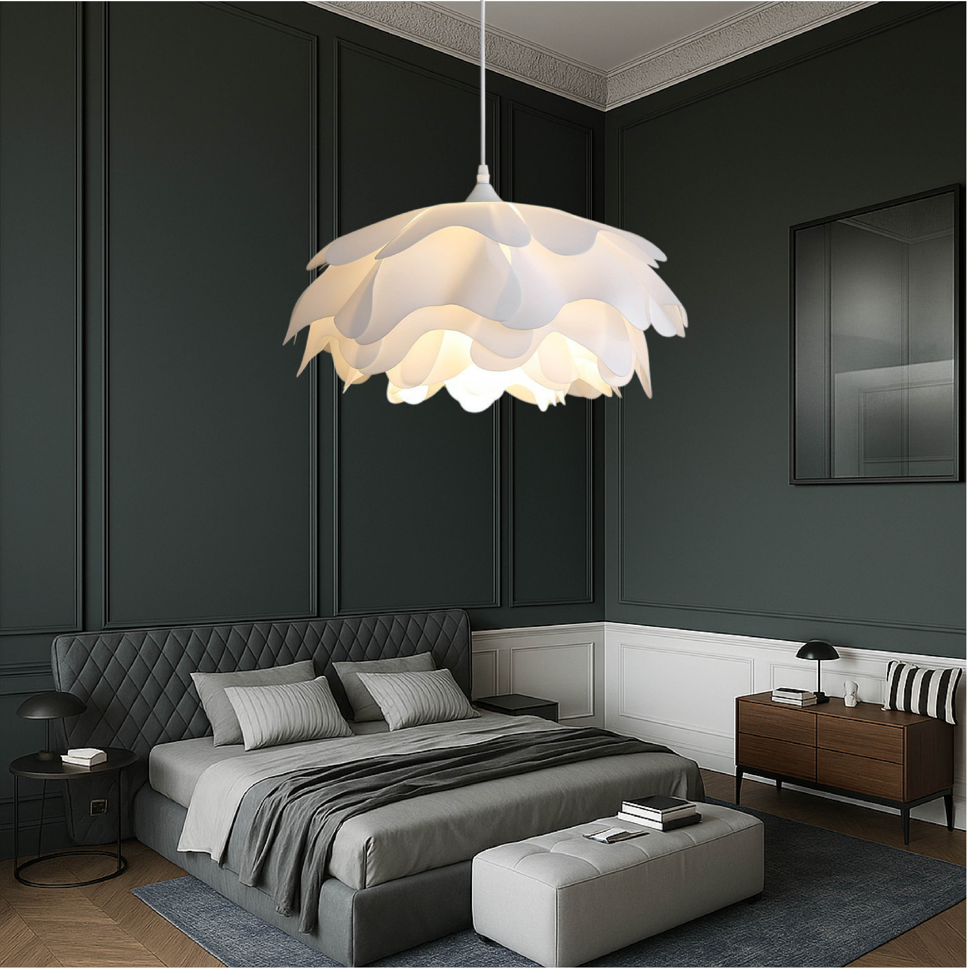 Lampa wisząca Peony Mud