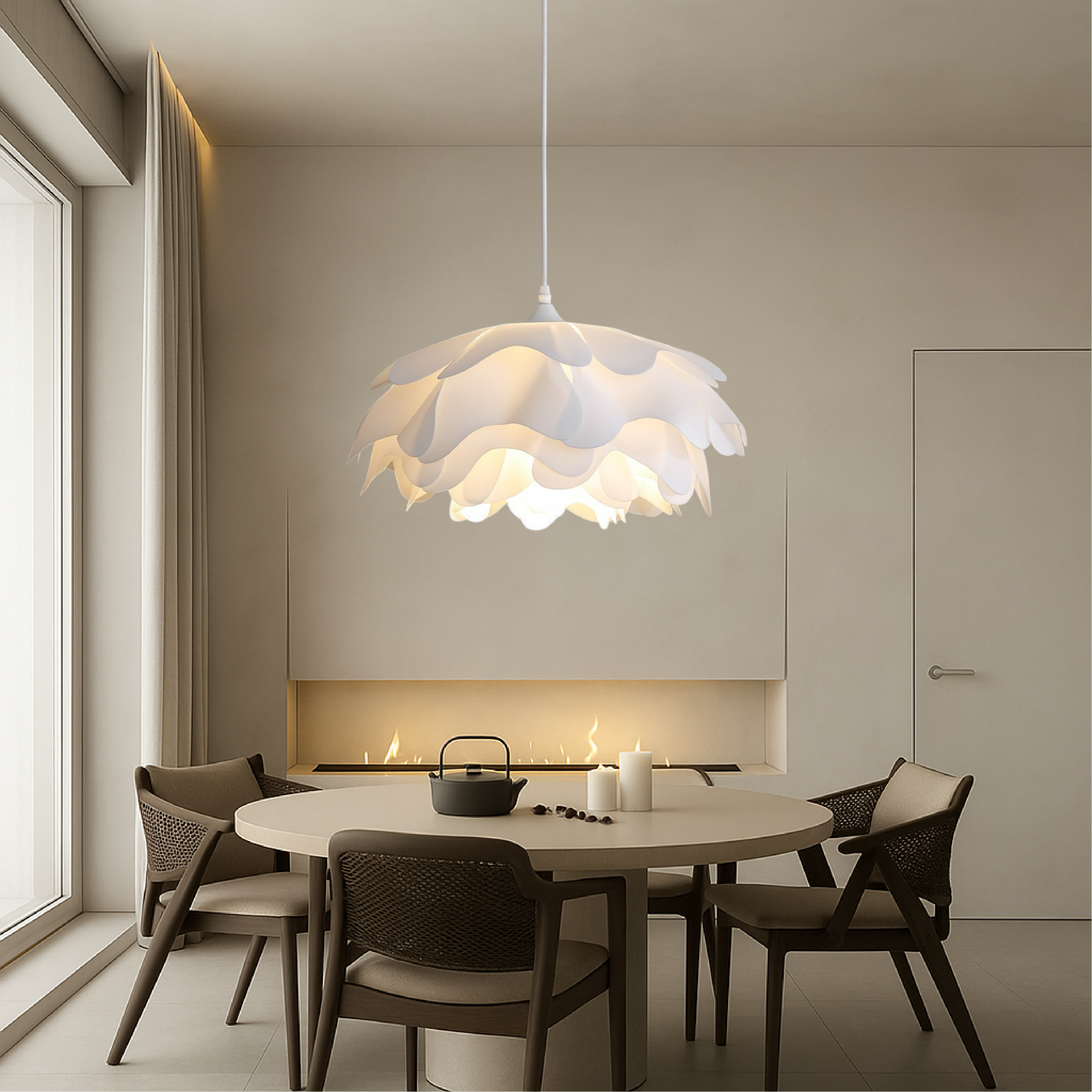 Lampa wisząca Peony Mud