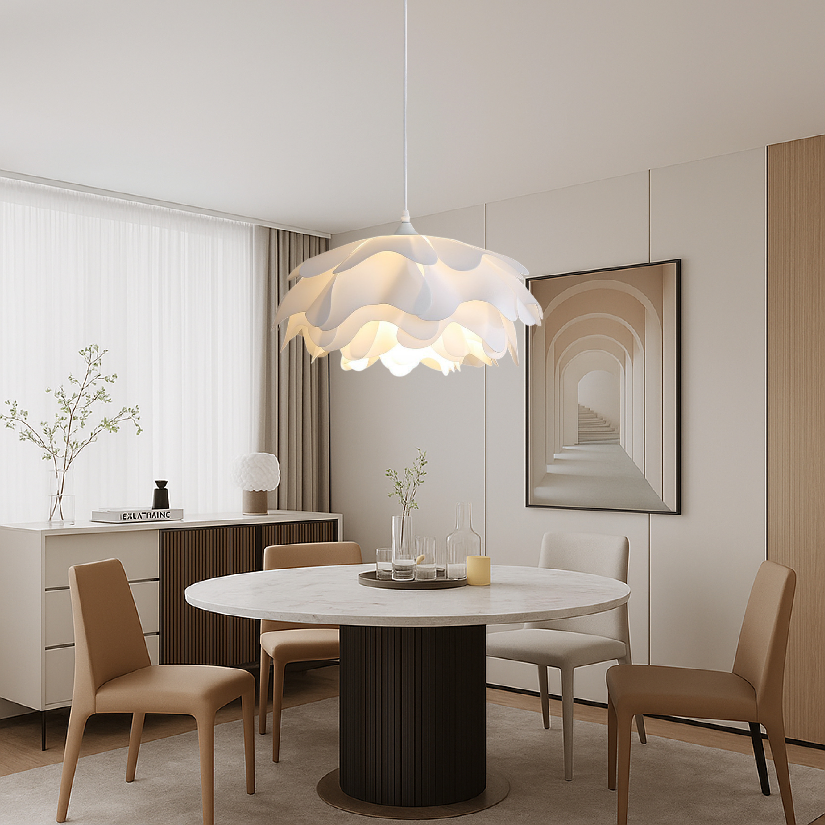 Lampa wisząca Peony Mud