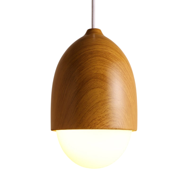 Drewniana lampa wisząca Nordic