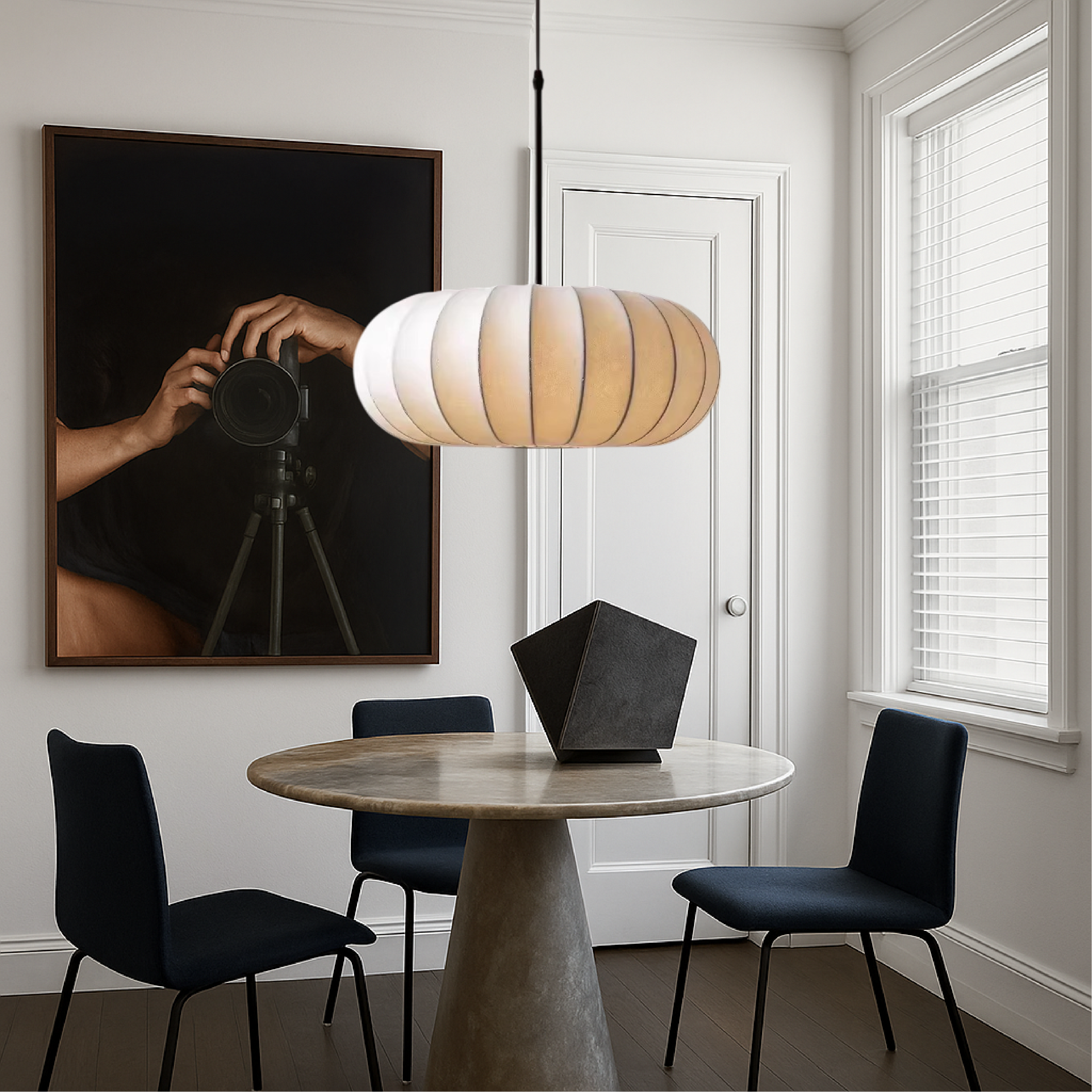 Jedwabna lampa wisząca Verona