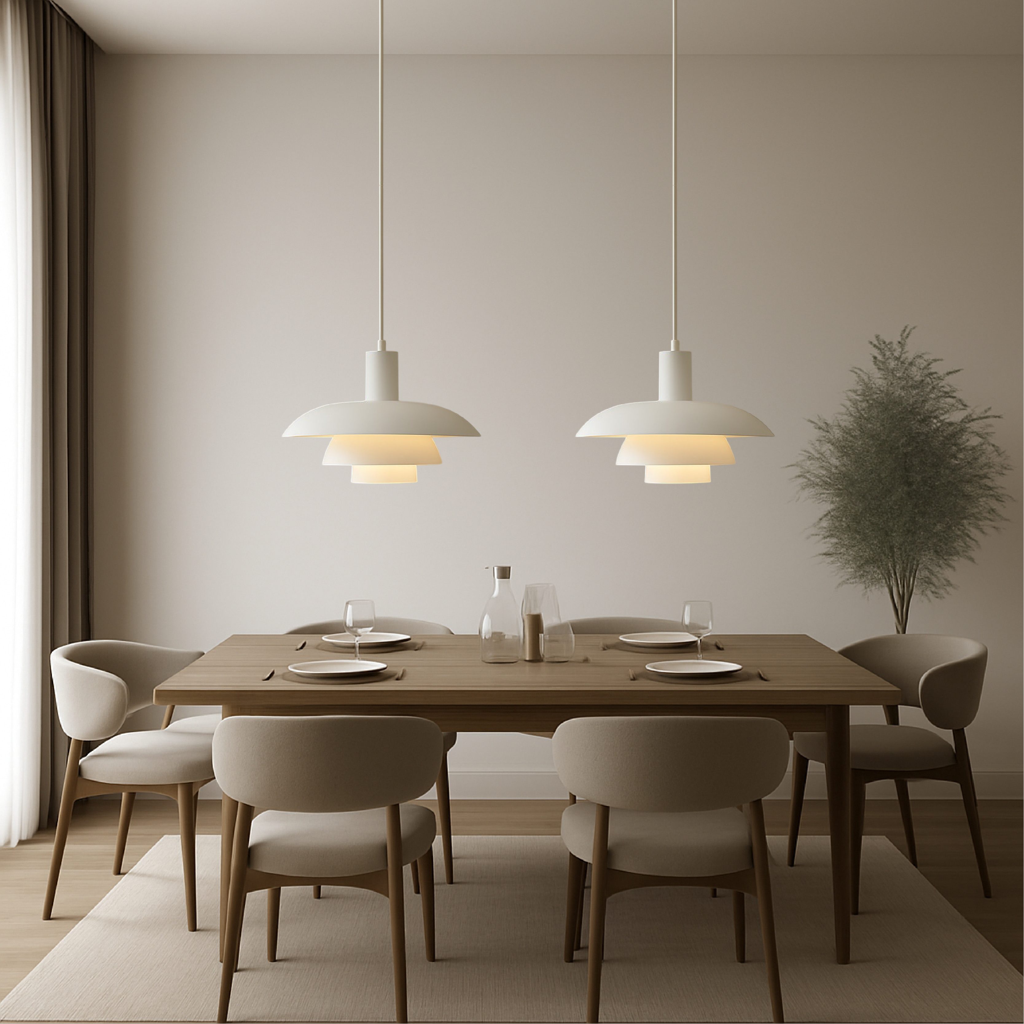 Lampa wisząca Irda w duńskim stylu