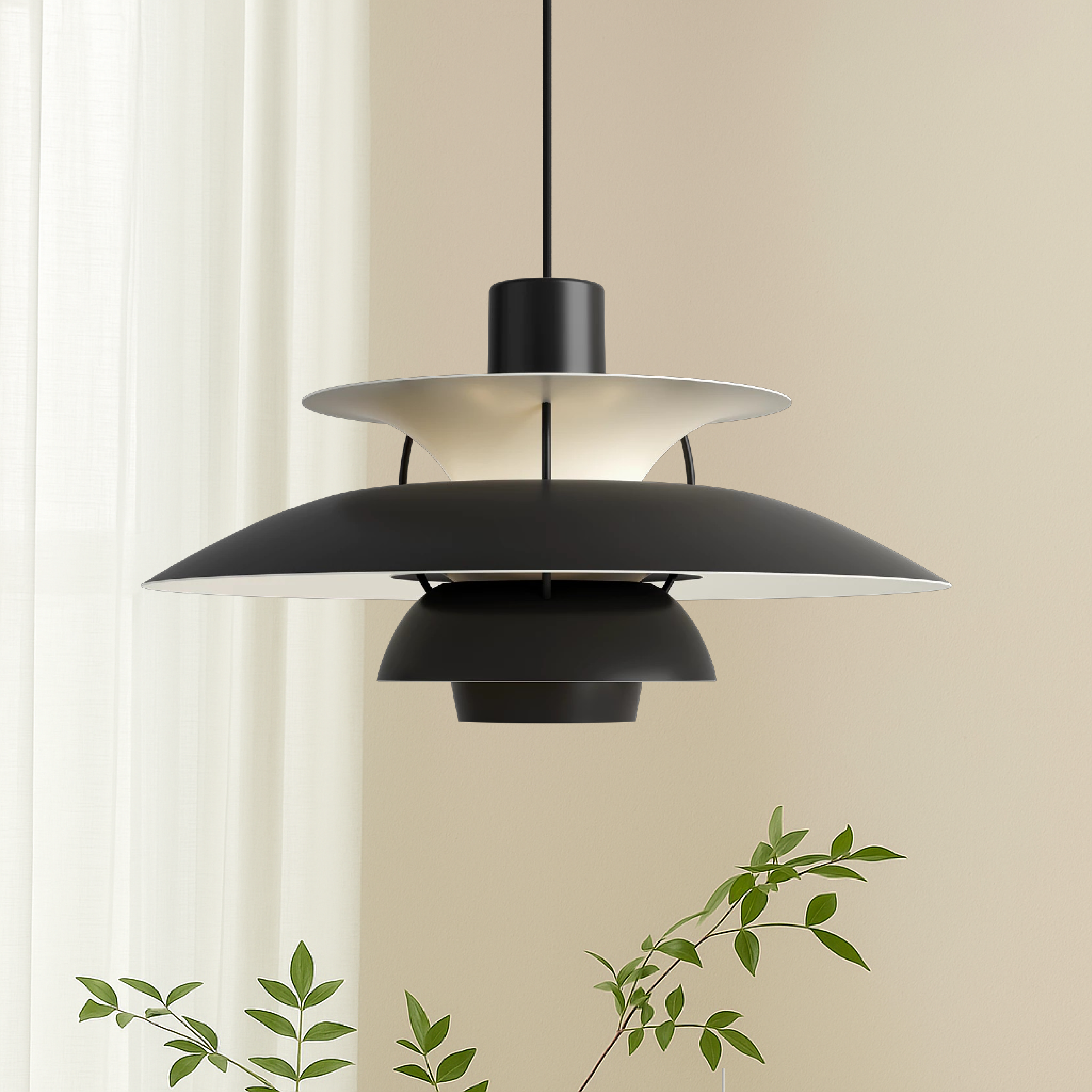 Wielowarstwowa duńska lampa wisząca