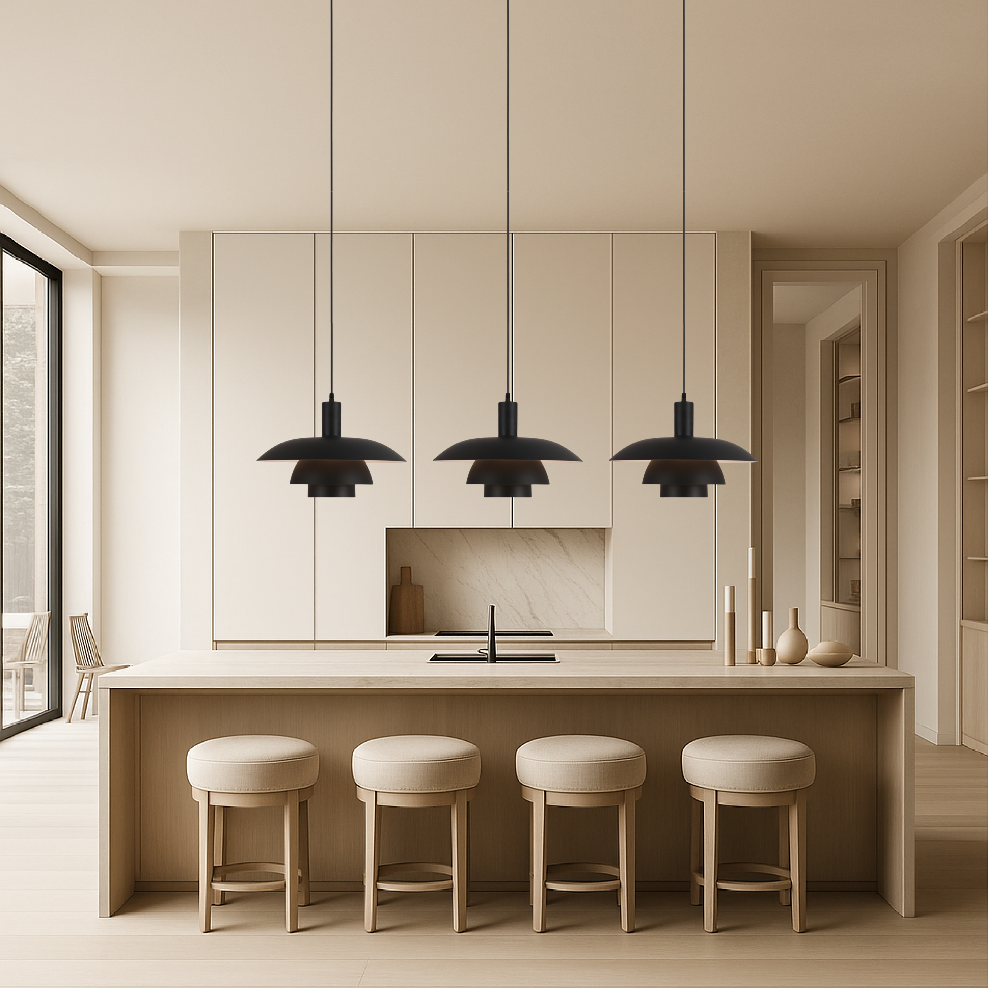 Lampa wisząca Irda w duńskim stylu