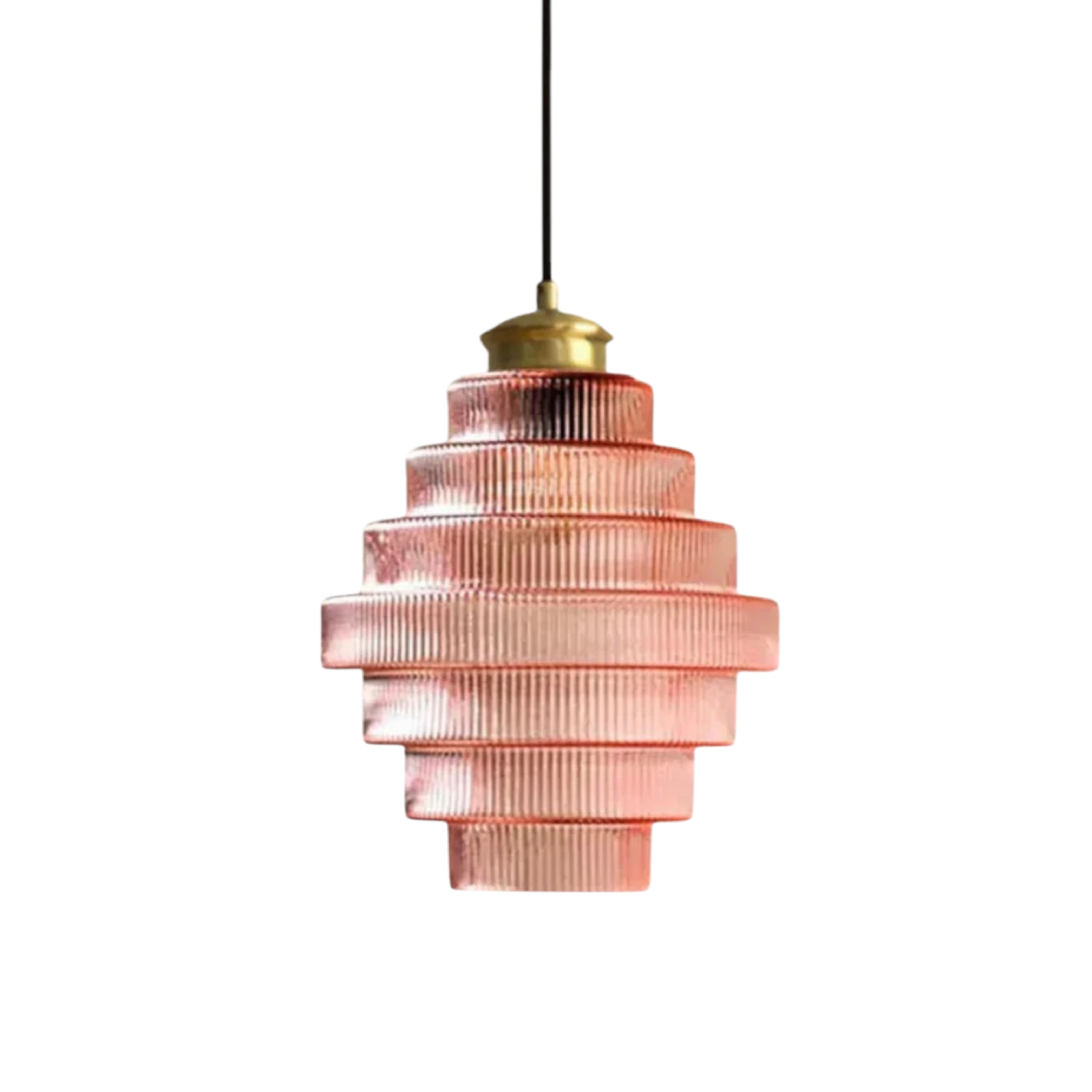 Szklana lampa wisząca L'otre