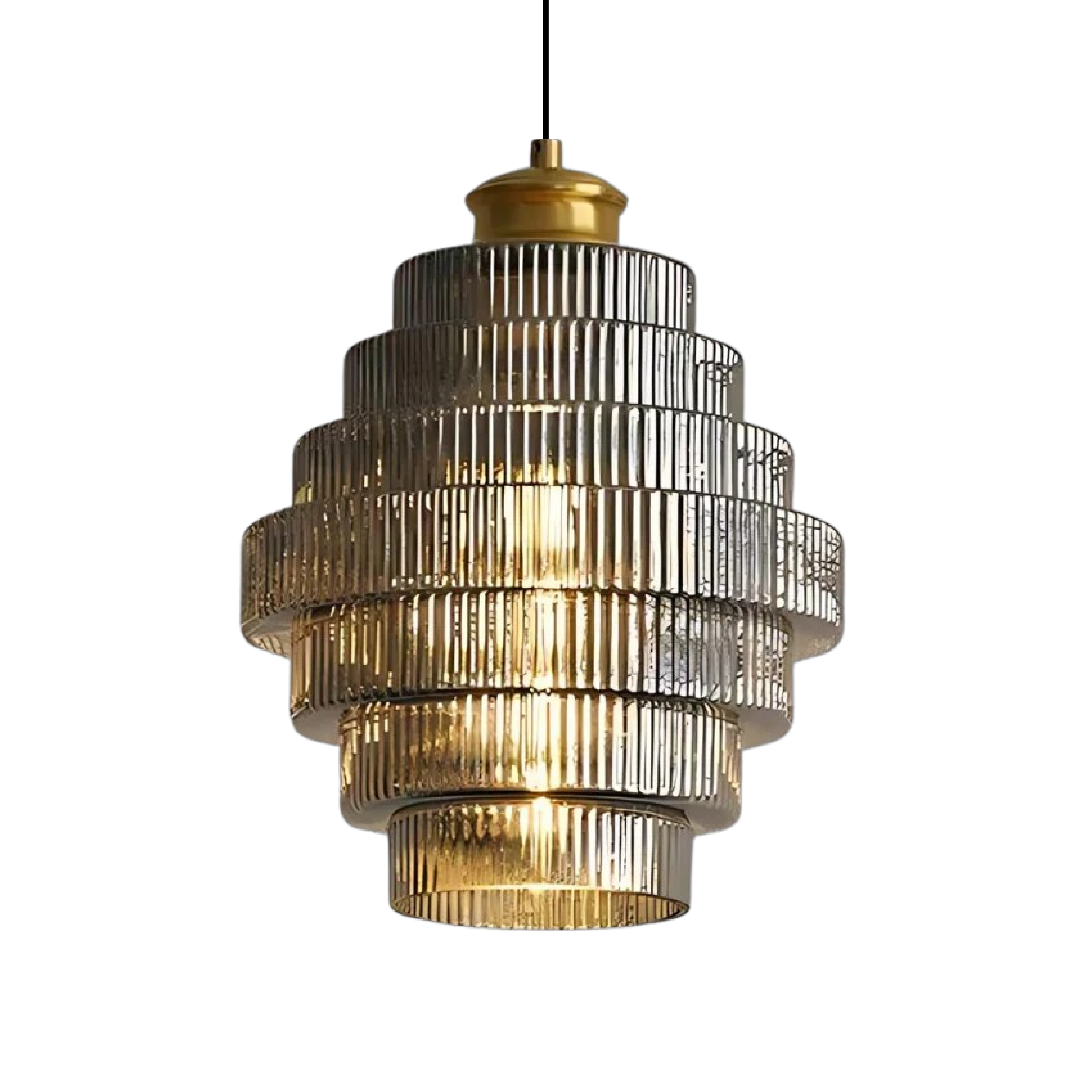 Szklana lampa wisząca L'otre