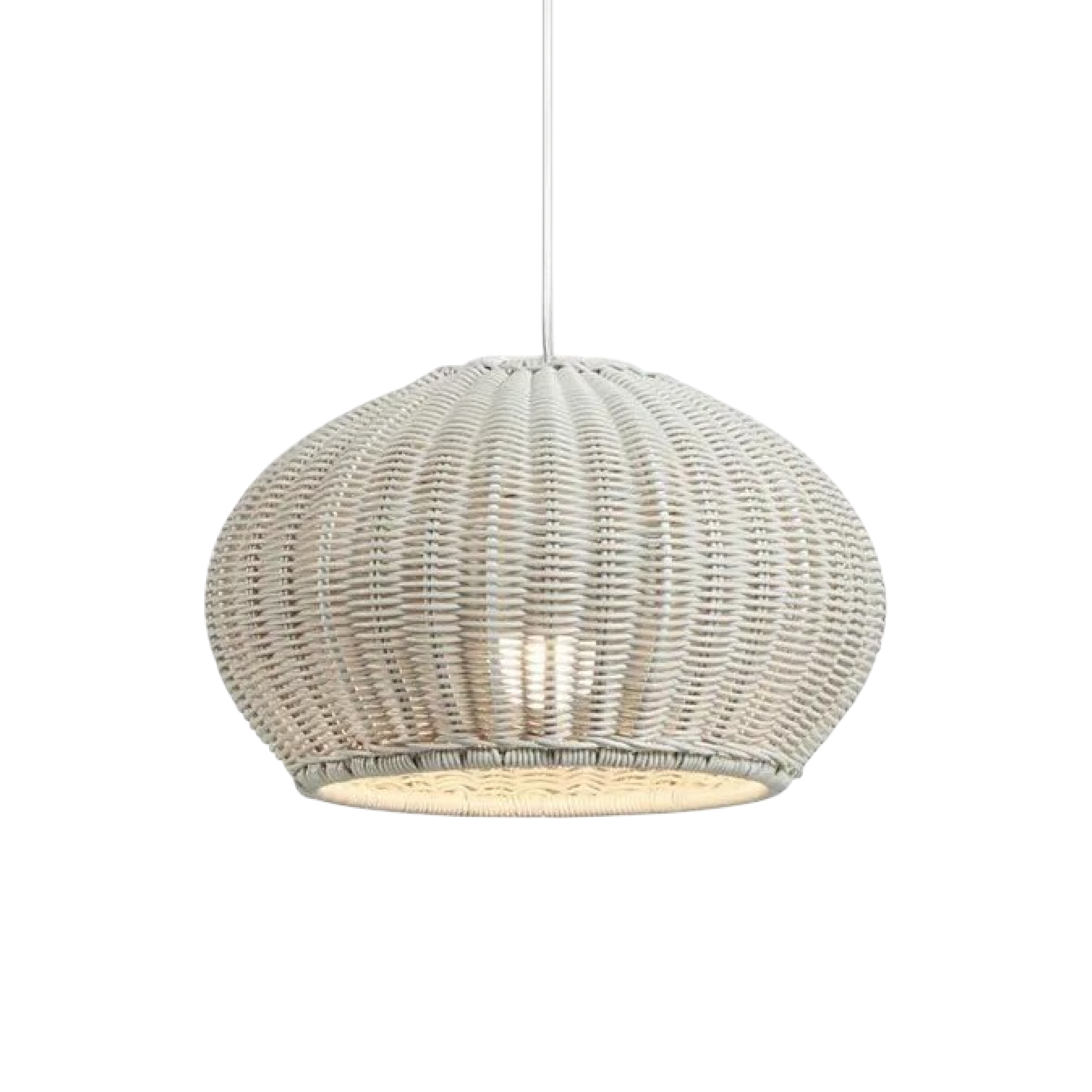 Zewnętrzna/wewnętrzna bambusowa lampa wisząca