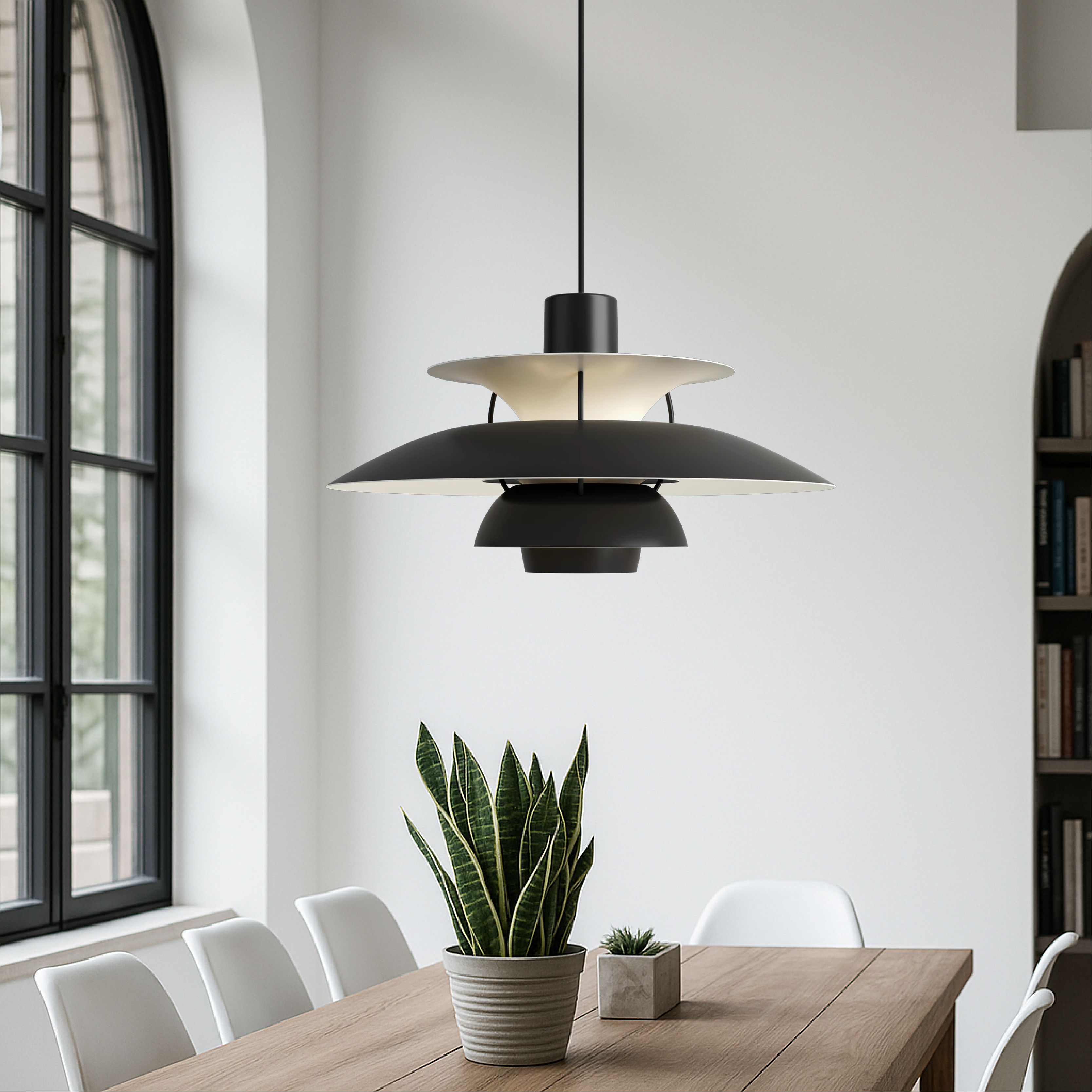 Wielowarstwowa duńska lampa wisząca