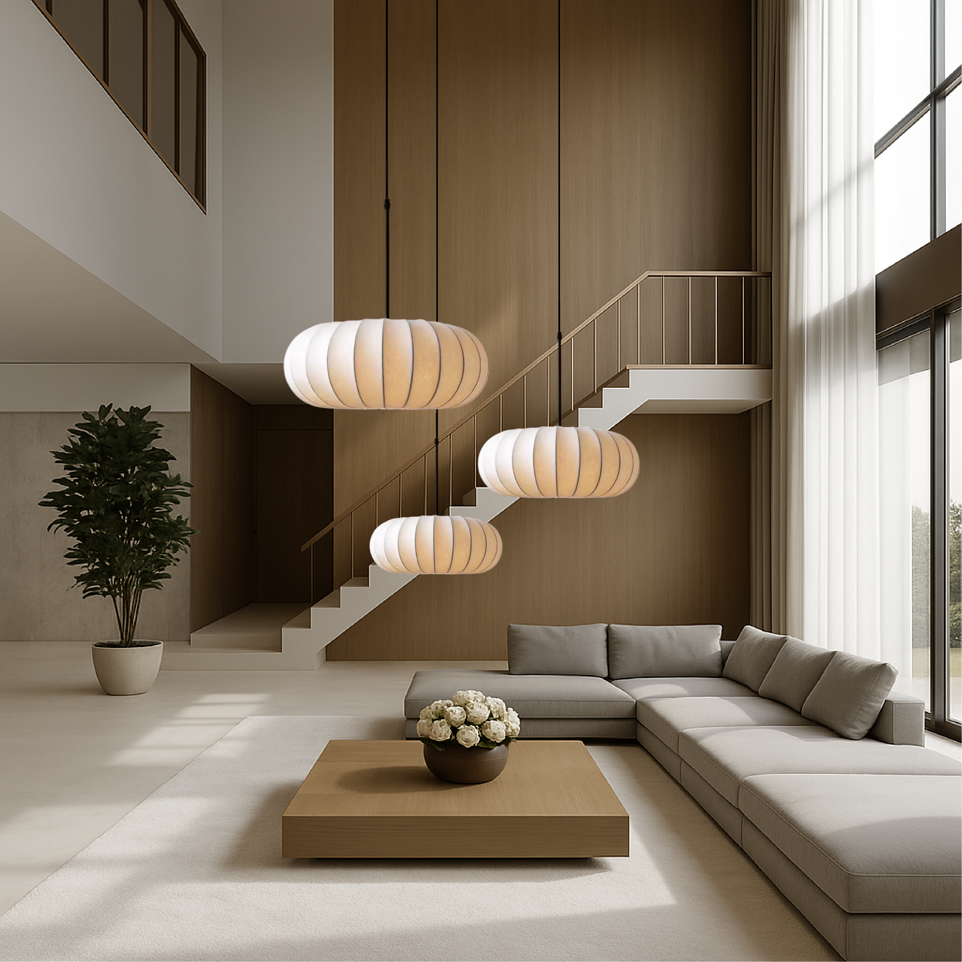 Jedwabna lampa wisząca Verona