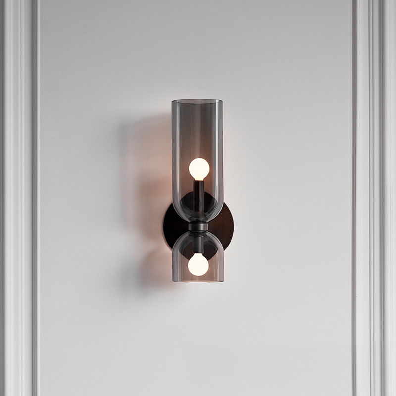 Kreatywna szklana lampa ścienna