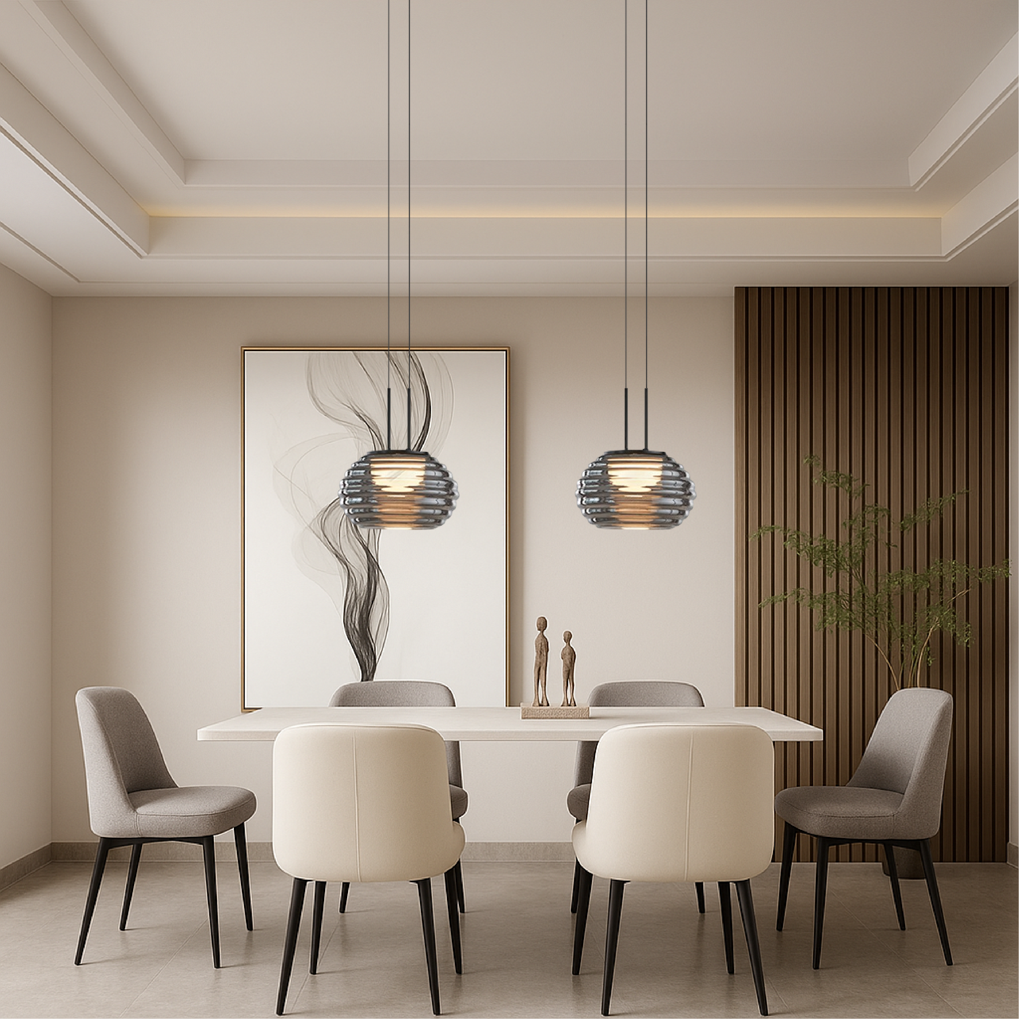 Lampa wisząca na wyspie kuchennej