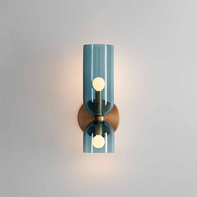 Kreatywna szklana lampa ścienna