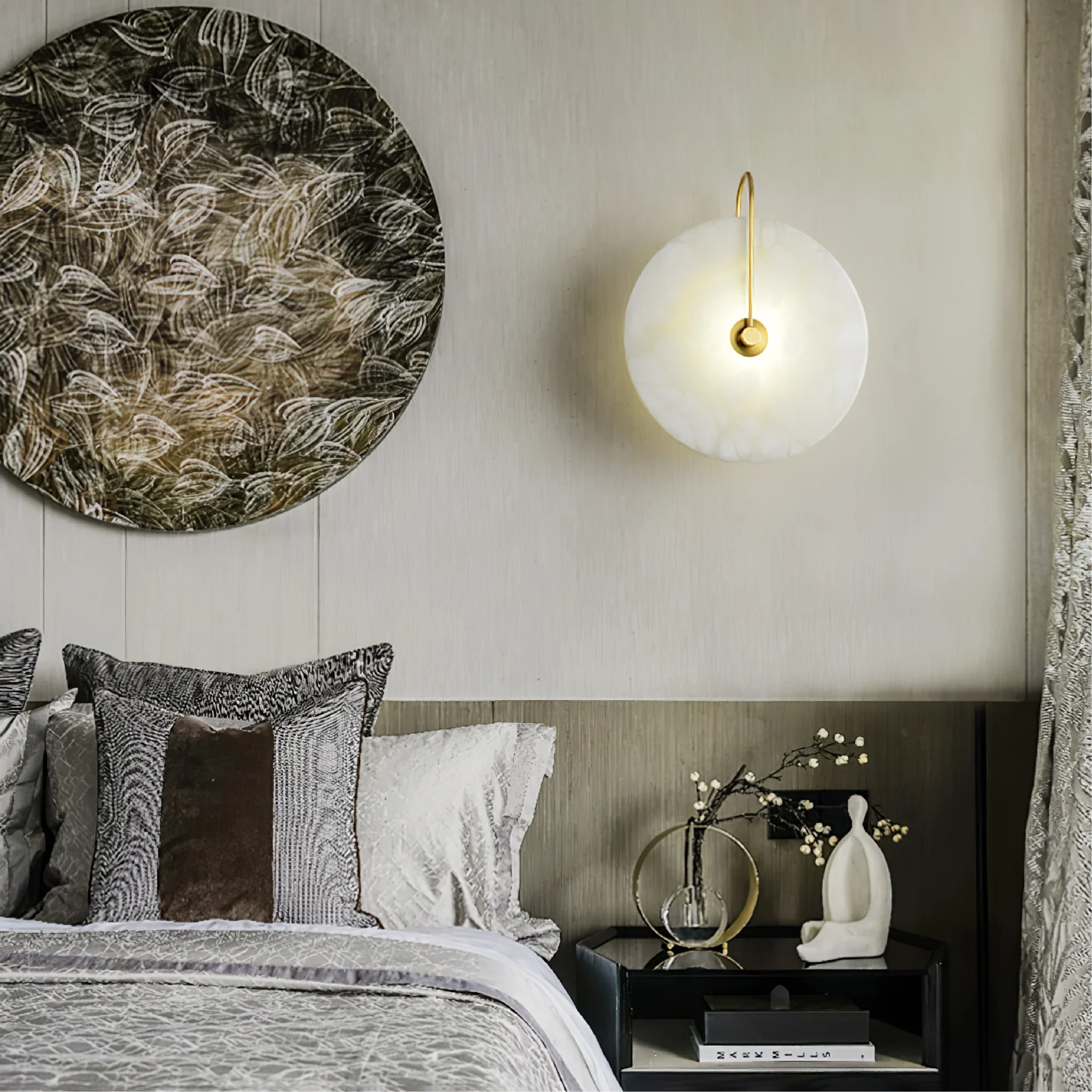 Lampa ścienna LED Alab Marble