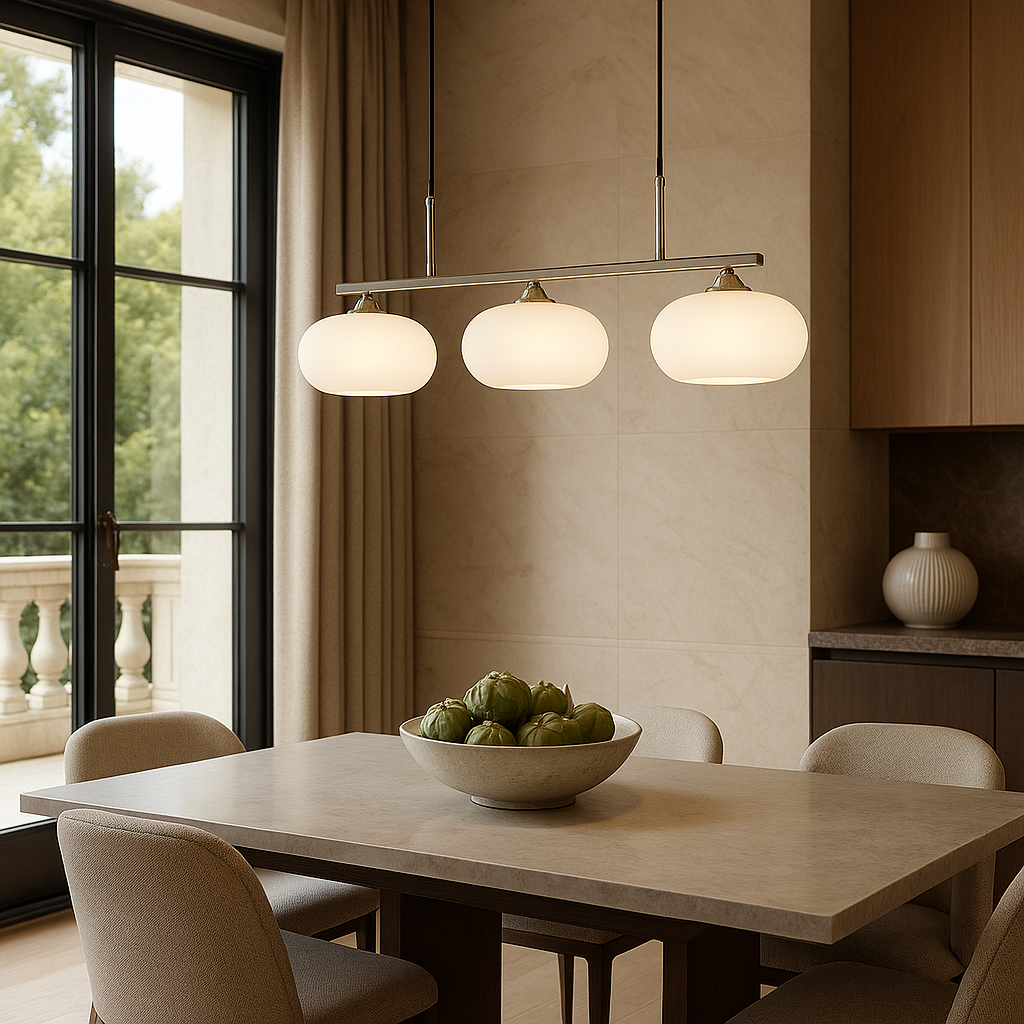 Lampa wisząca Bauhaus z 3 głowicami