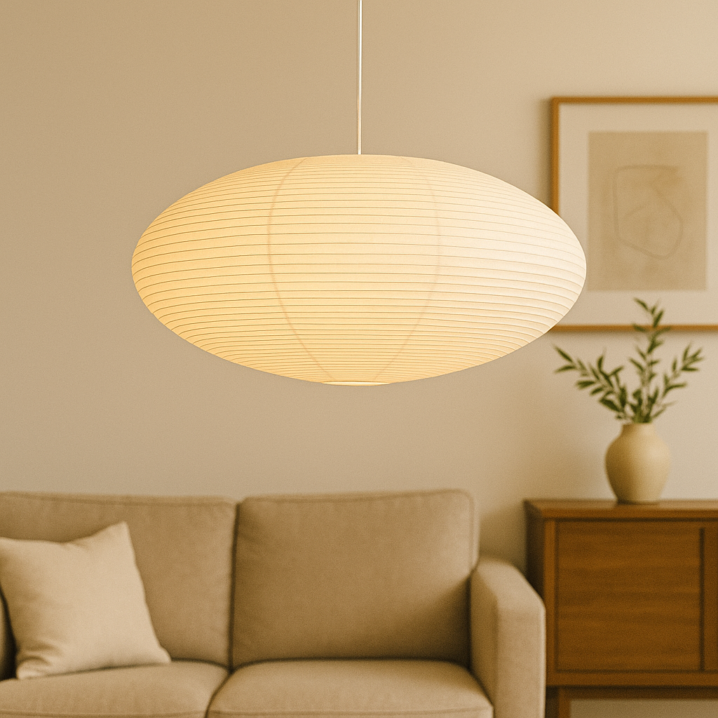 Papierowa lampa wisząca Wabi