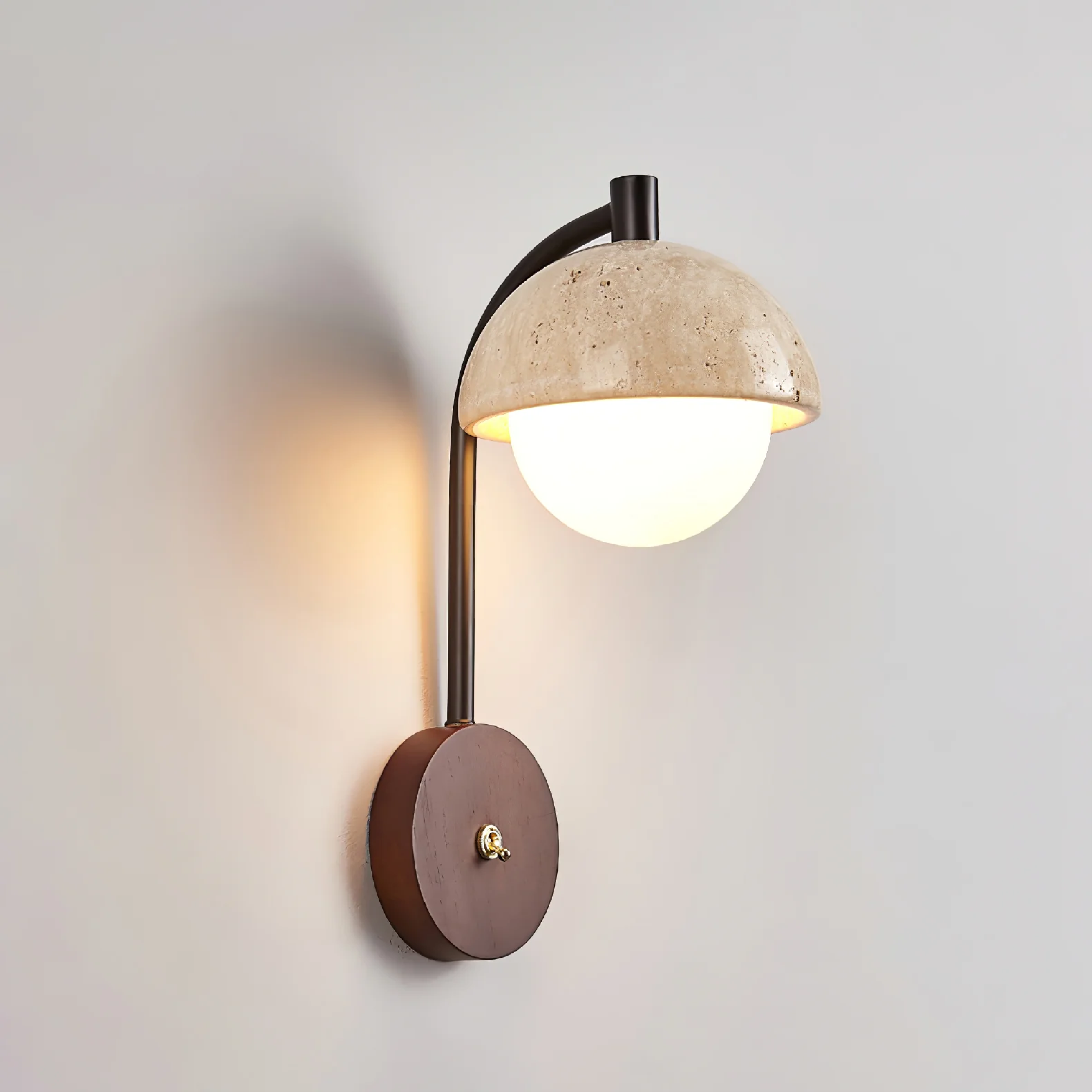 Kamienna lampa ścienna Arco