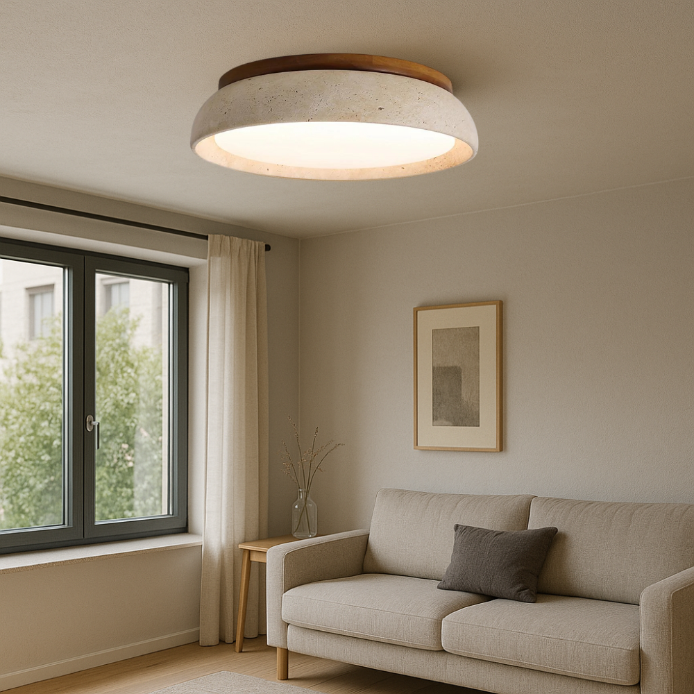 Lampa sufitowa Piedra trawertyn