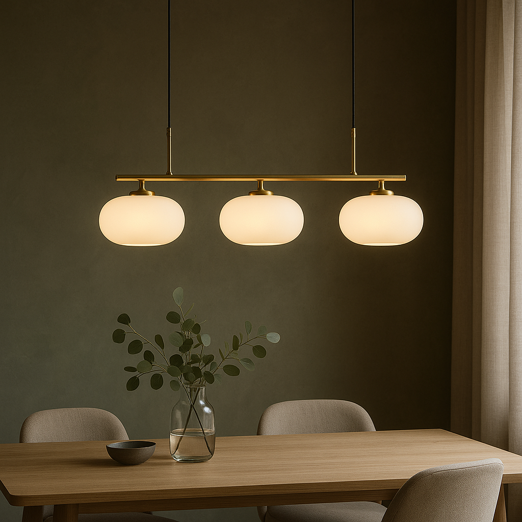 Lampa wisząca Bauhaus z 3 głowicami