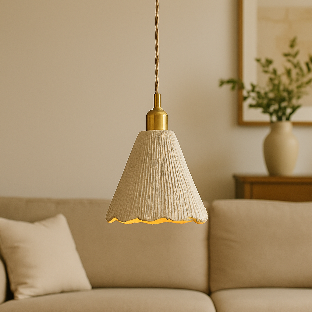 Cementowa lampa wisząca