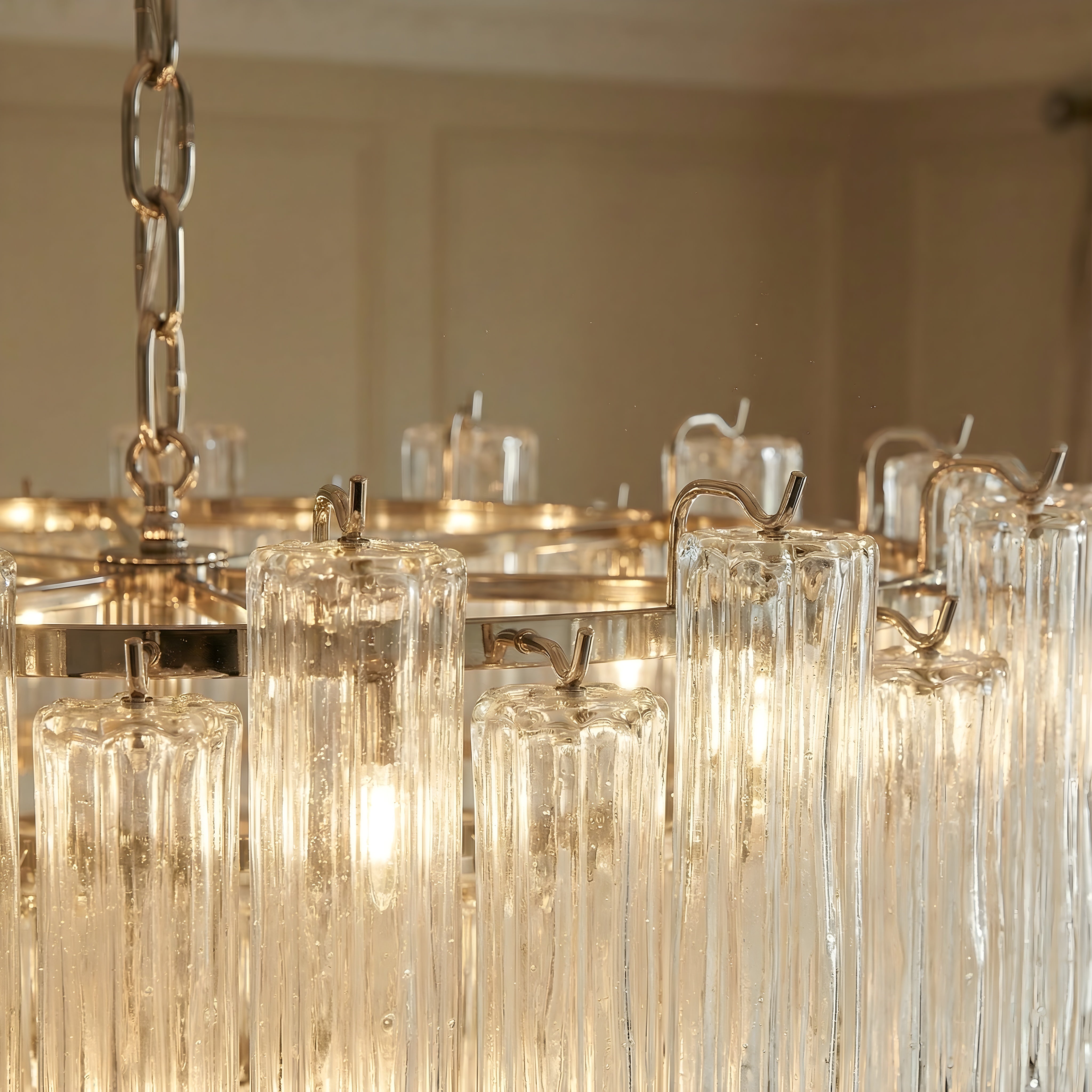 Francuski szklany żyrandol