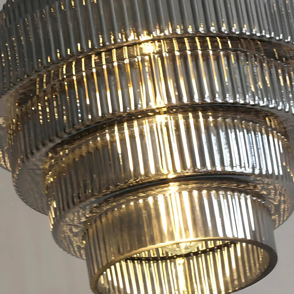 Szklana lampa wisząca L'otre