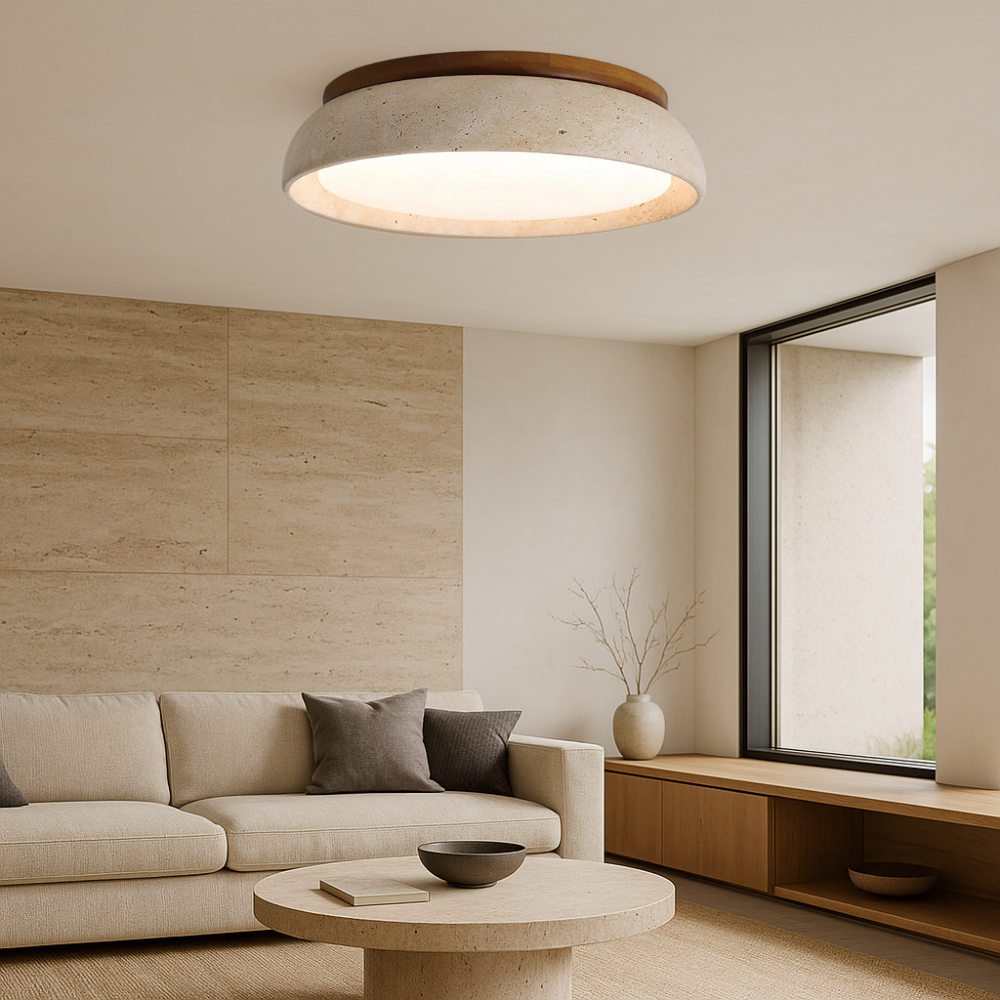 Lampa sufitowa Piedra trawertyn