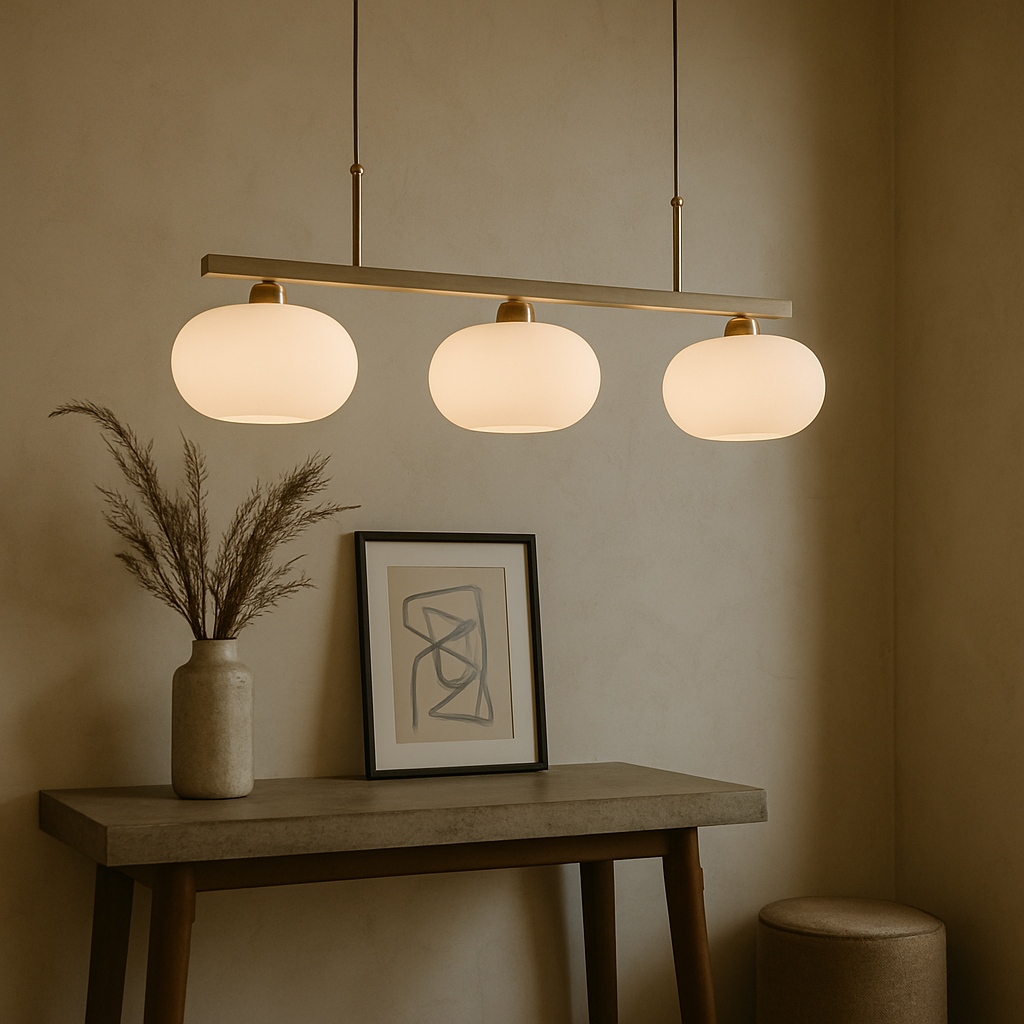 Lampa wisząca Bauhaus z 3 głowicami