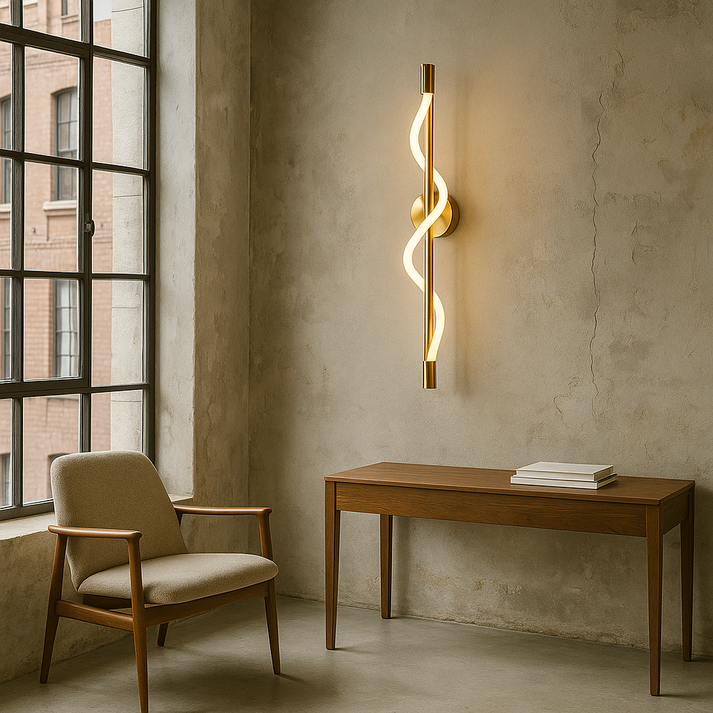 Lampa ścienna Linear Curve