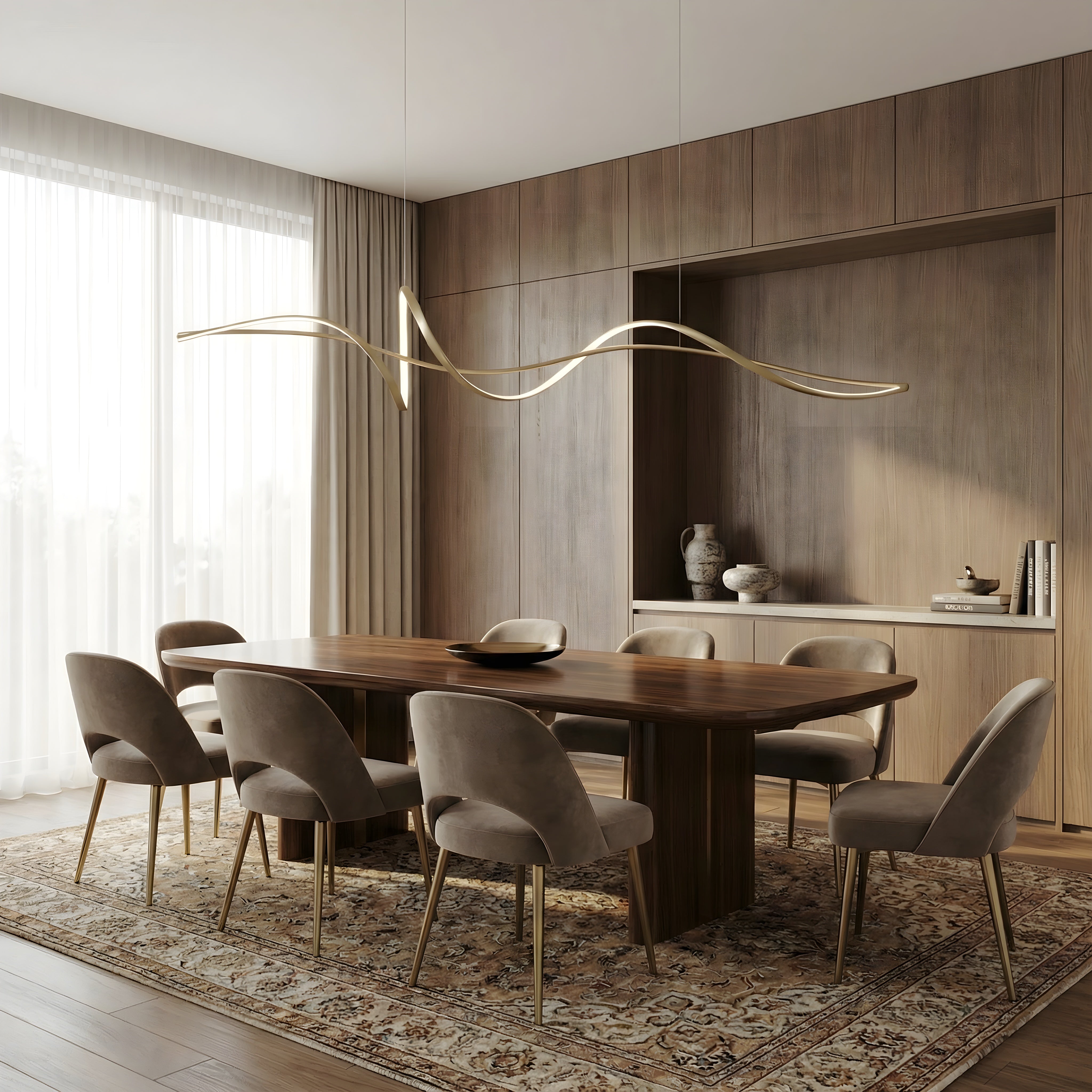 Minimalistyczny żyrandol Kyra