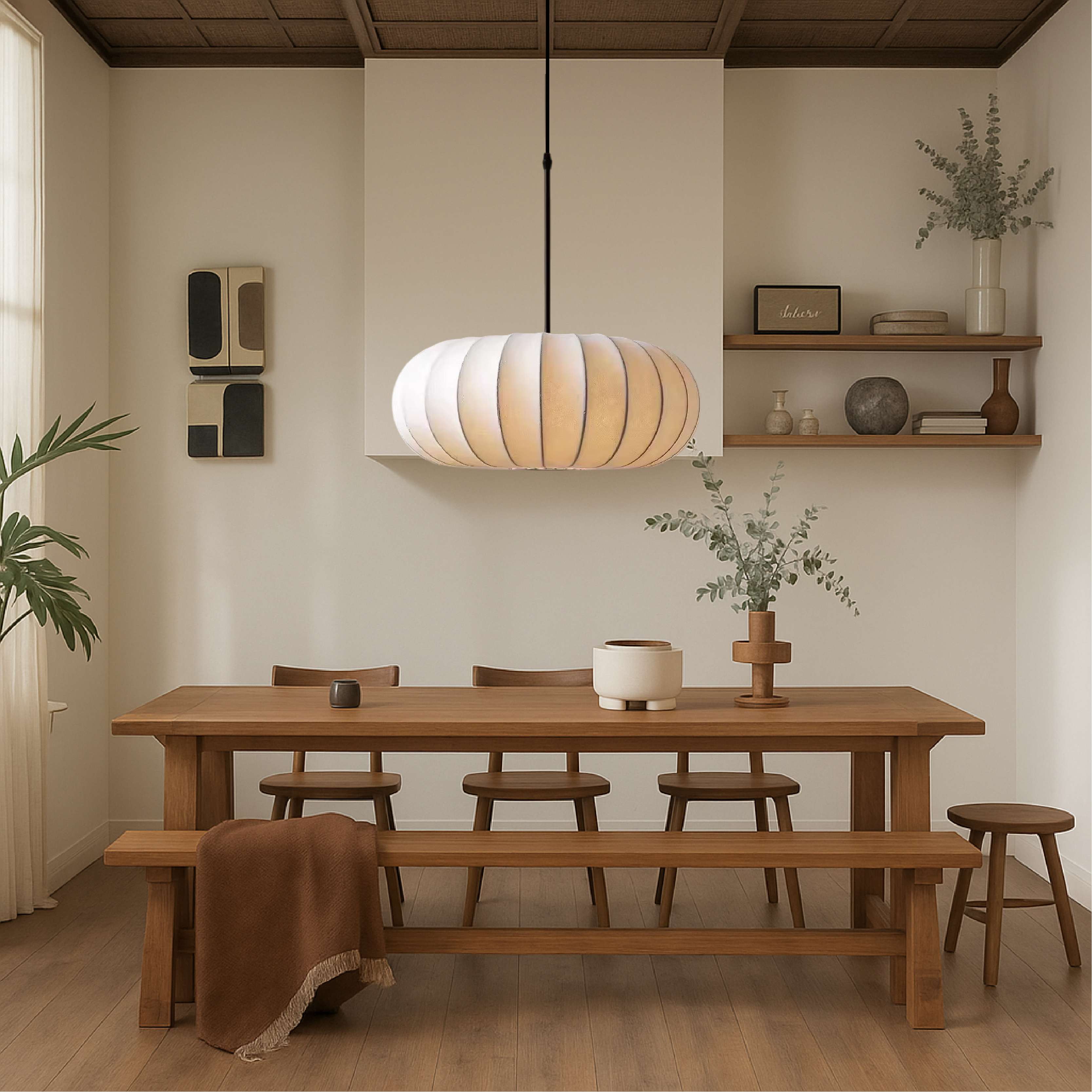 Jedwabna lampa wisząca Verona
