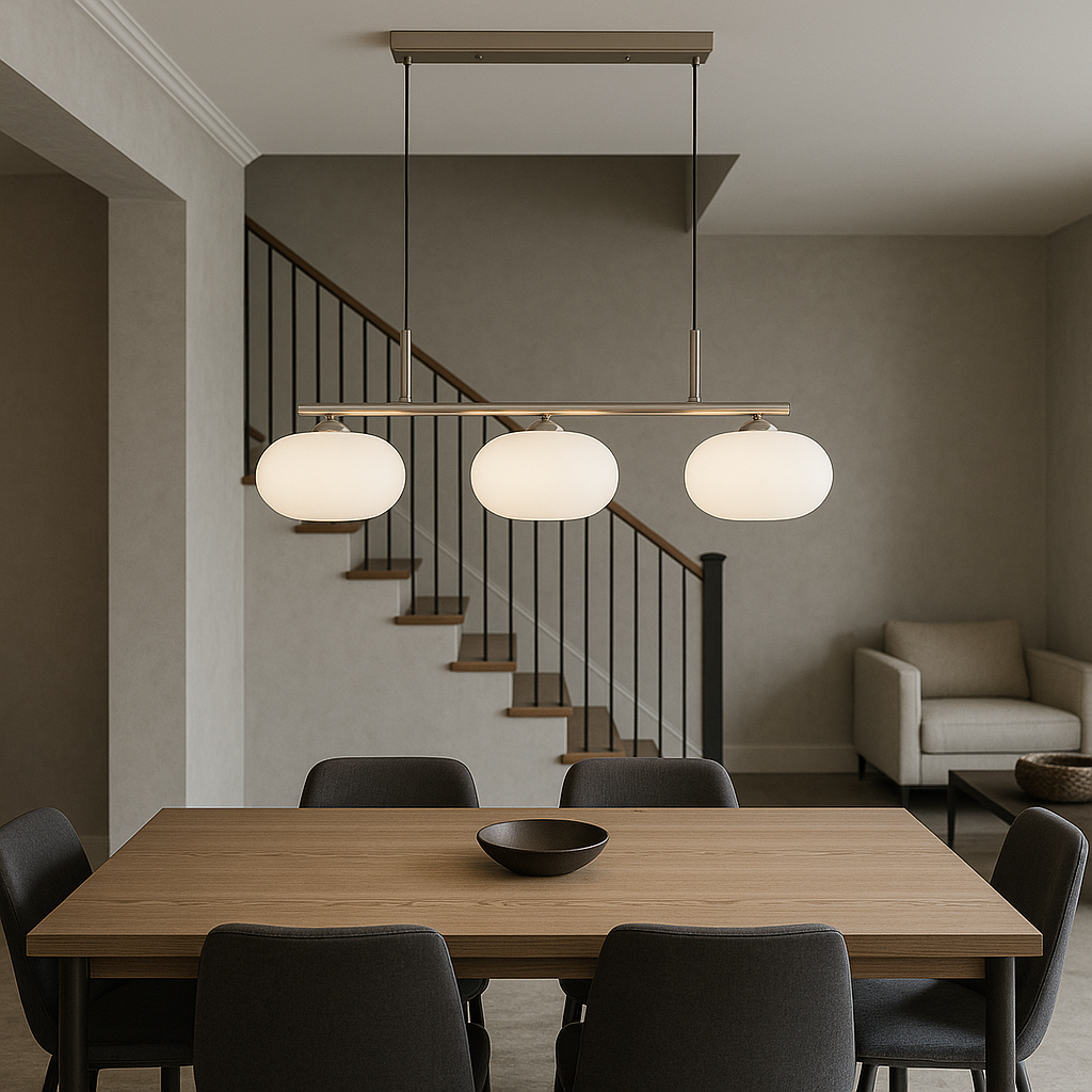 Lampa wisząca Bauhaus z 3 głowicami