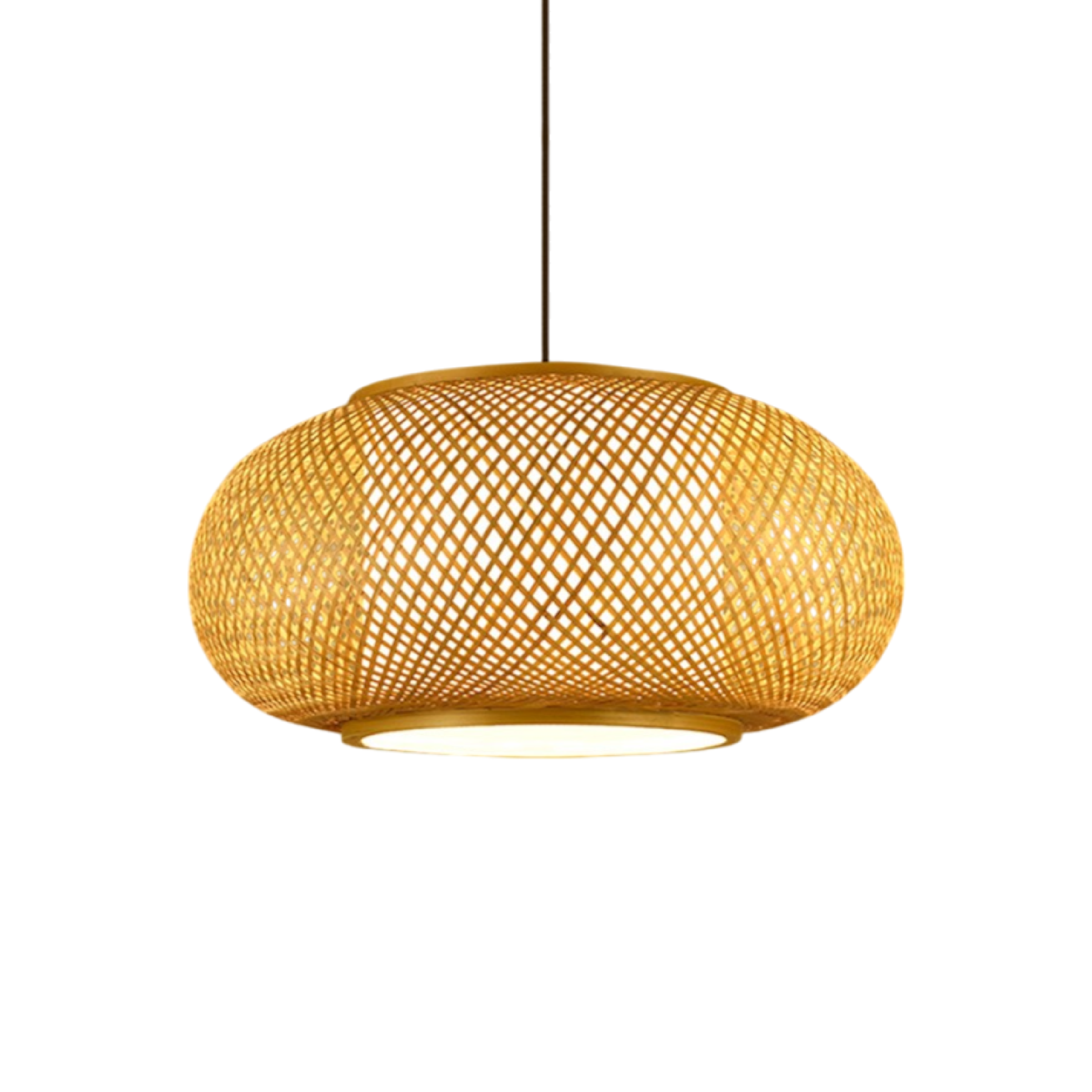 Bambusowa lampa wisząca Hansens