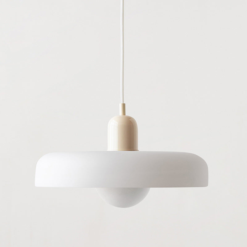 Lampa wisząca z kolorowego szkła Bauhaus