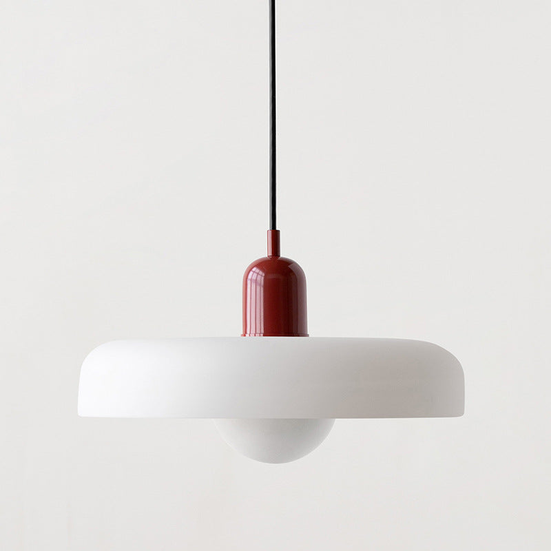 Lampa wisząca z kolorowego szkła Bauhaus