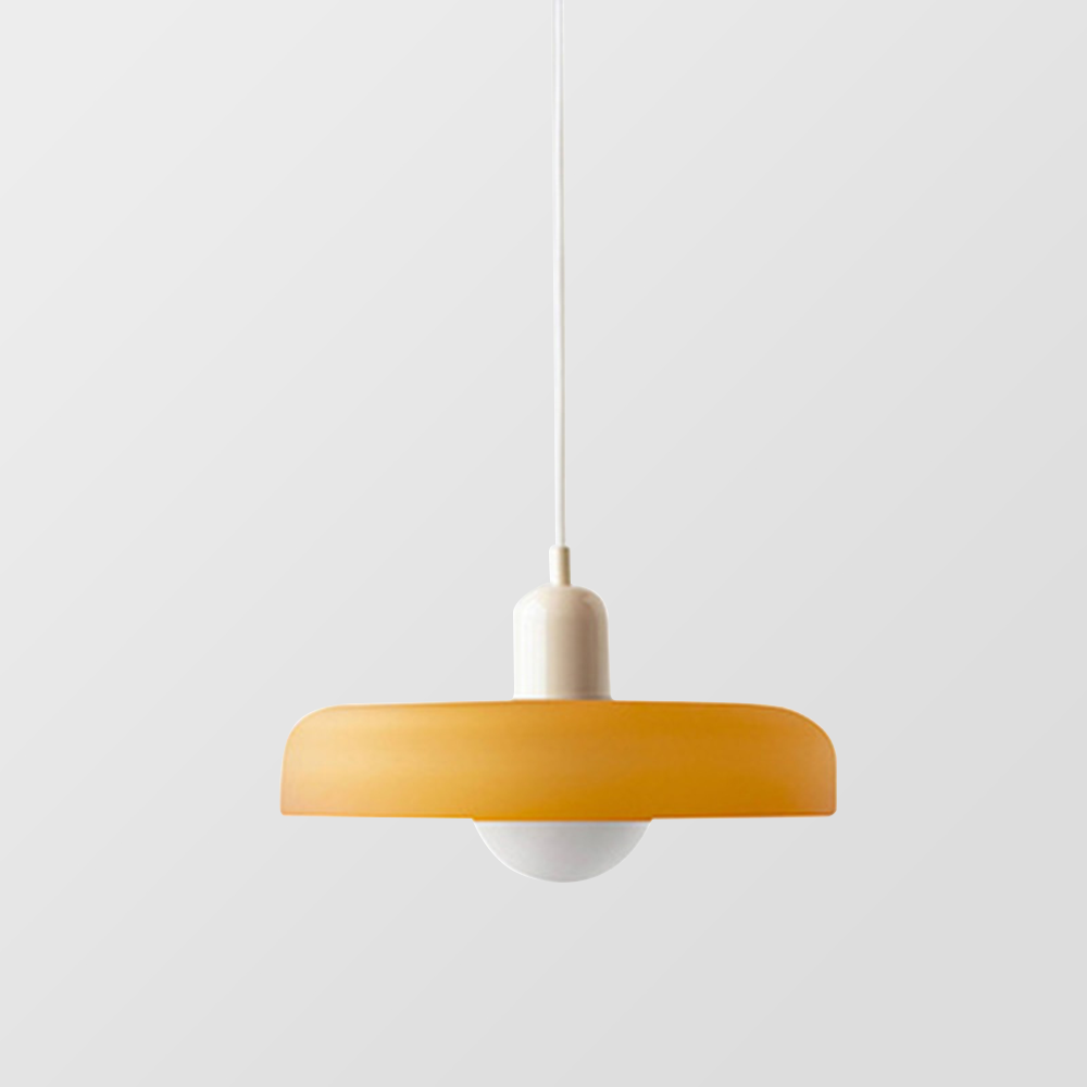 Lampa wisząca z kolorowego szkła Bauhaus