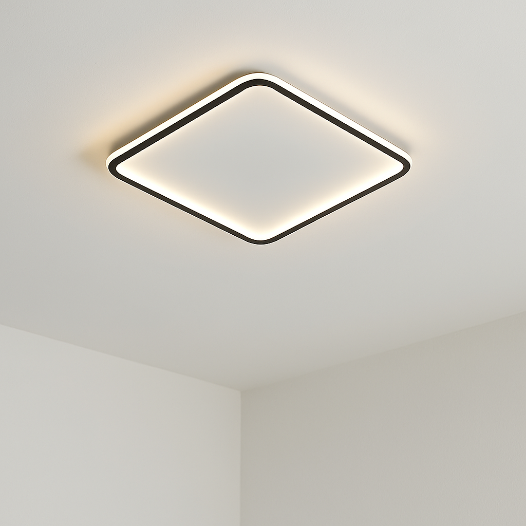 Skandynawska kwadratowa lampa sufitowa Mysaglobe