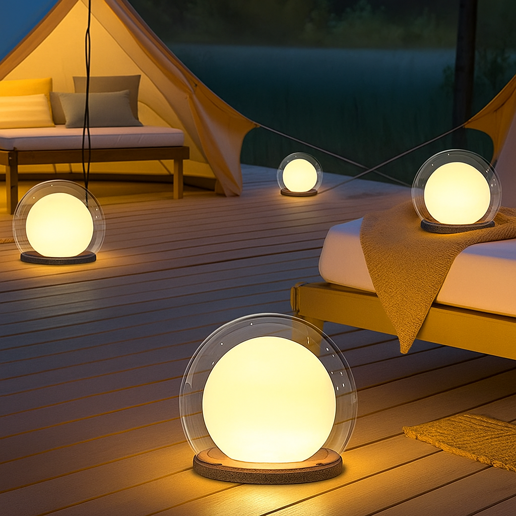 Solarna lampa księżycowa