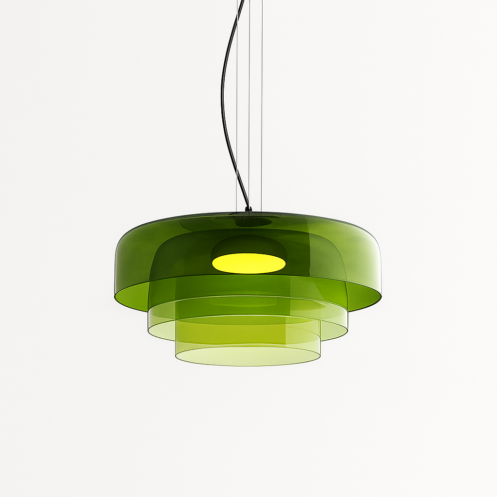 Szklana lampa wisząca