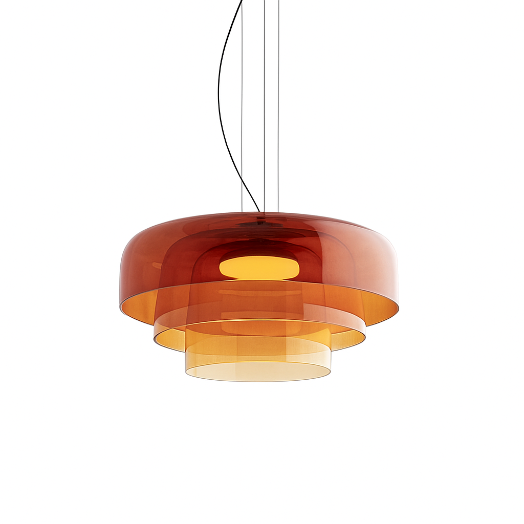 Szklana lampa wisząca
