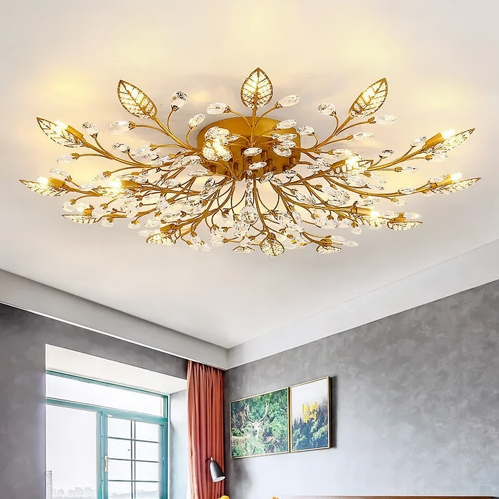 Kryształowa luksusowa lampa sufitowa