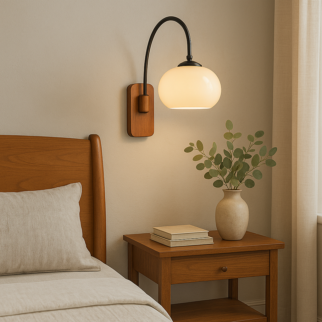 Obrotowa lampa ścienna Bauhaus Khaki