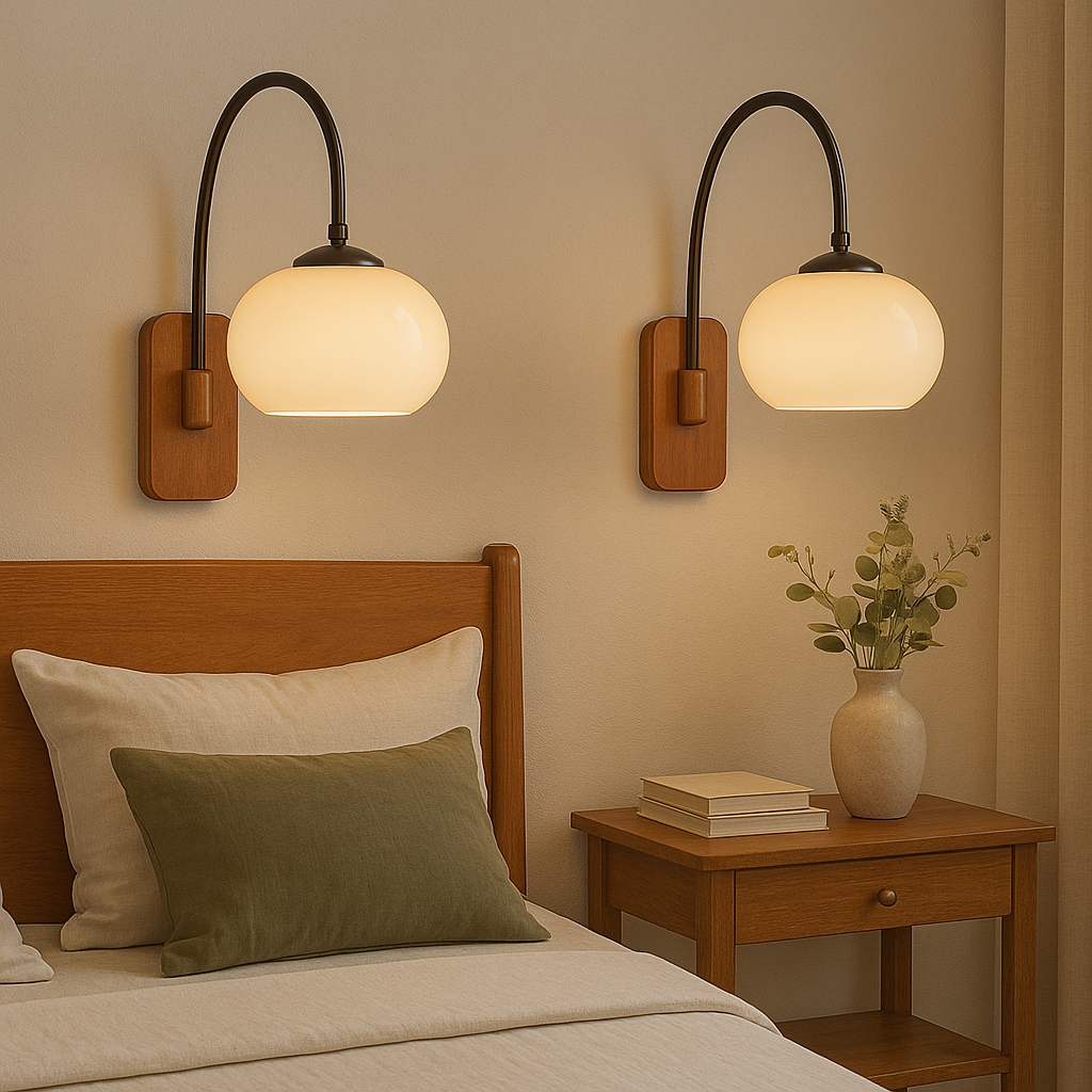 Obrotowa lampa ścienna Bauhaus Khaki