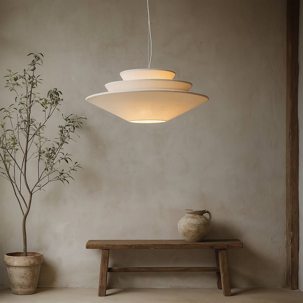 Wielowarstwowa lampa wisząca Wabi Sabi