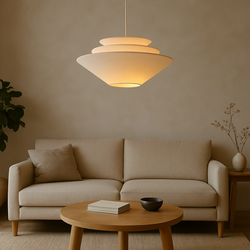 Wielowarstwowa lampa wisząca Wabi Sabi