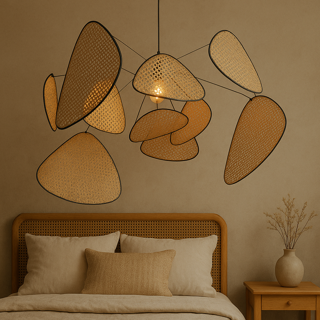 Rattanowa lampa wisząca Bria
