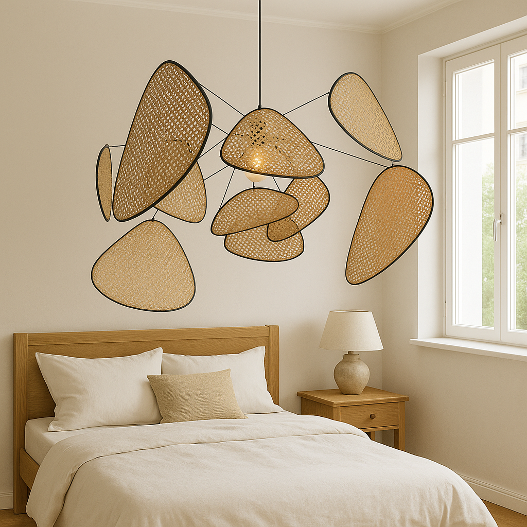 Rattanowa lampa wisząca Bria