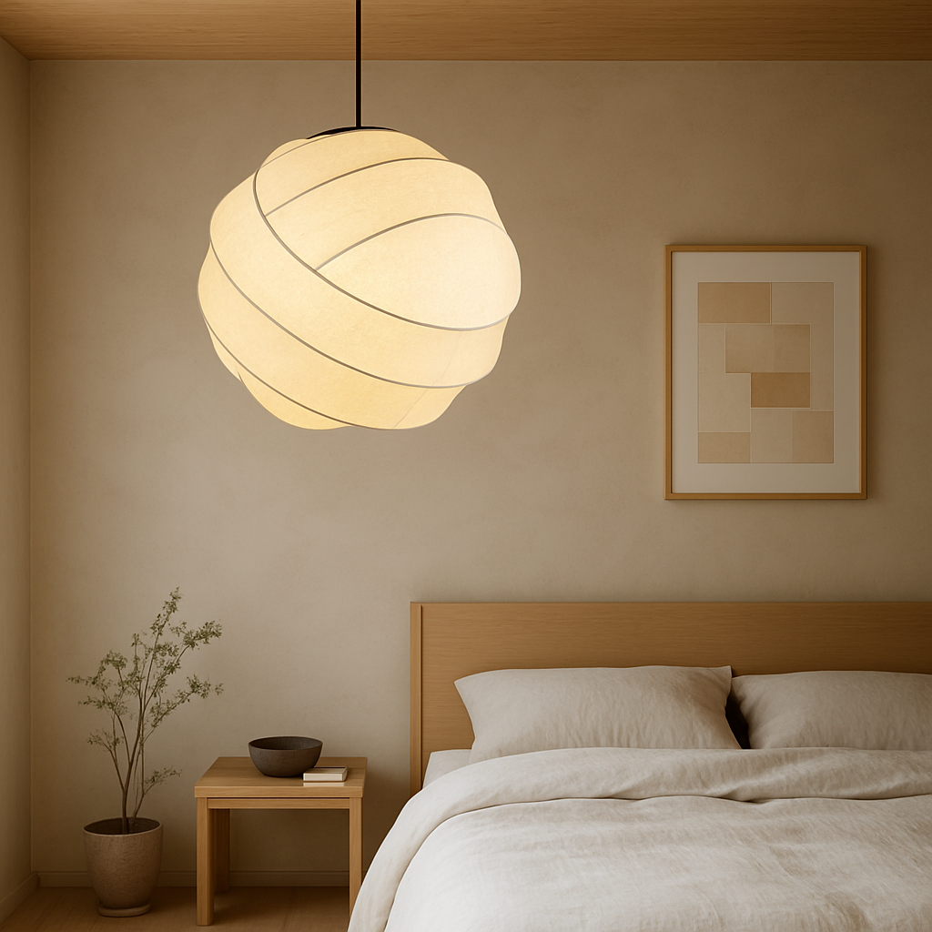 Lampa wisząca w stylu jedwabiu