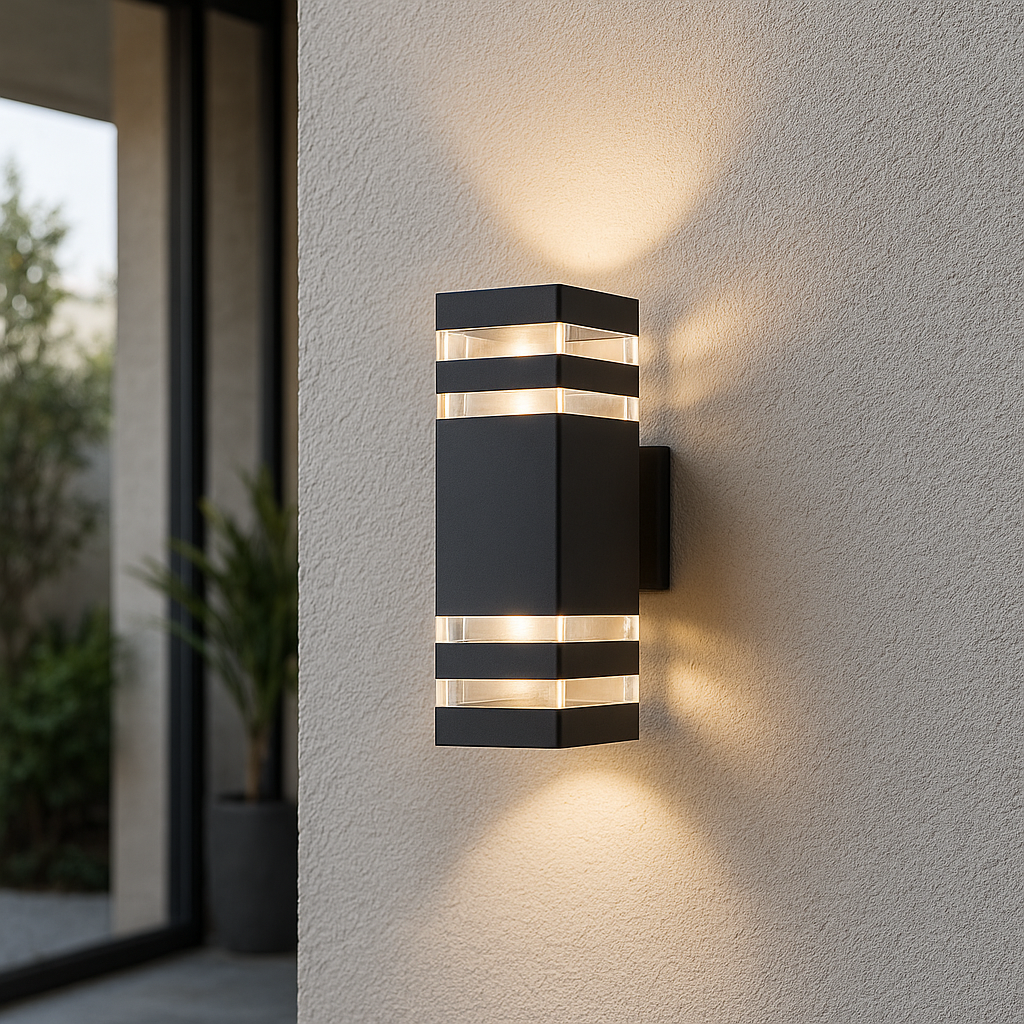 2-drożna zewnętrzna lampa ścienna
